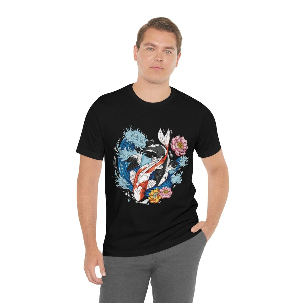 Dancing Koi Unisex Tee Hoodie, Sweatshirt | CiraTrend.com (Image 5)