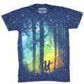Designed By Humans Mens T-Shirt - Forest Firefly Spacey Exploration Image Hoodie, Sweatshirt | CiraTrend.com