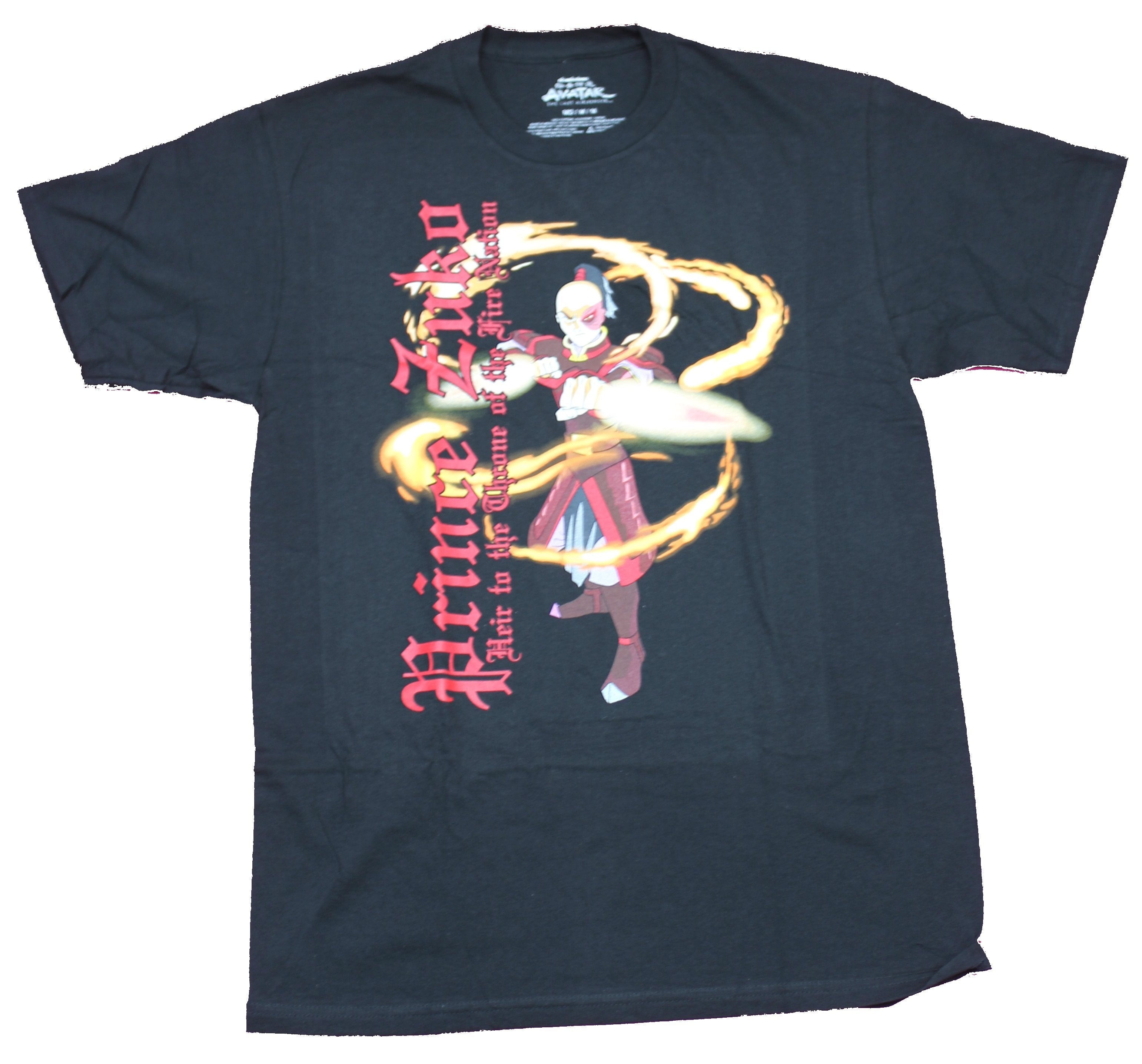 Avatar the Last Airbender Mens T-Shirt - Prince Zuko Fiery Attack Next to Name Hoodie, Sweatshirt | CiraTrend.com