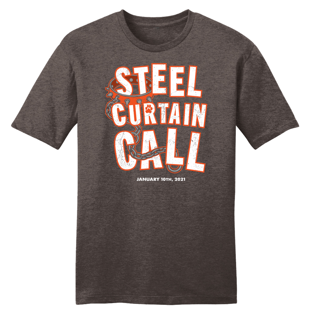 Steel Curtain Call - Heather Brown Unisex T-shirt Hoodie, Sweatshirt | CiraTrend.com (Image 5)