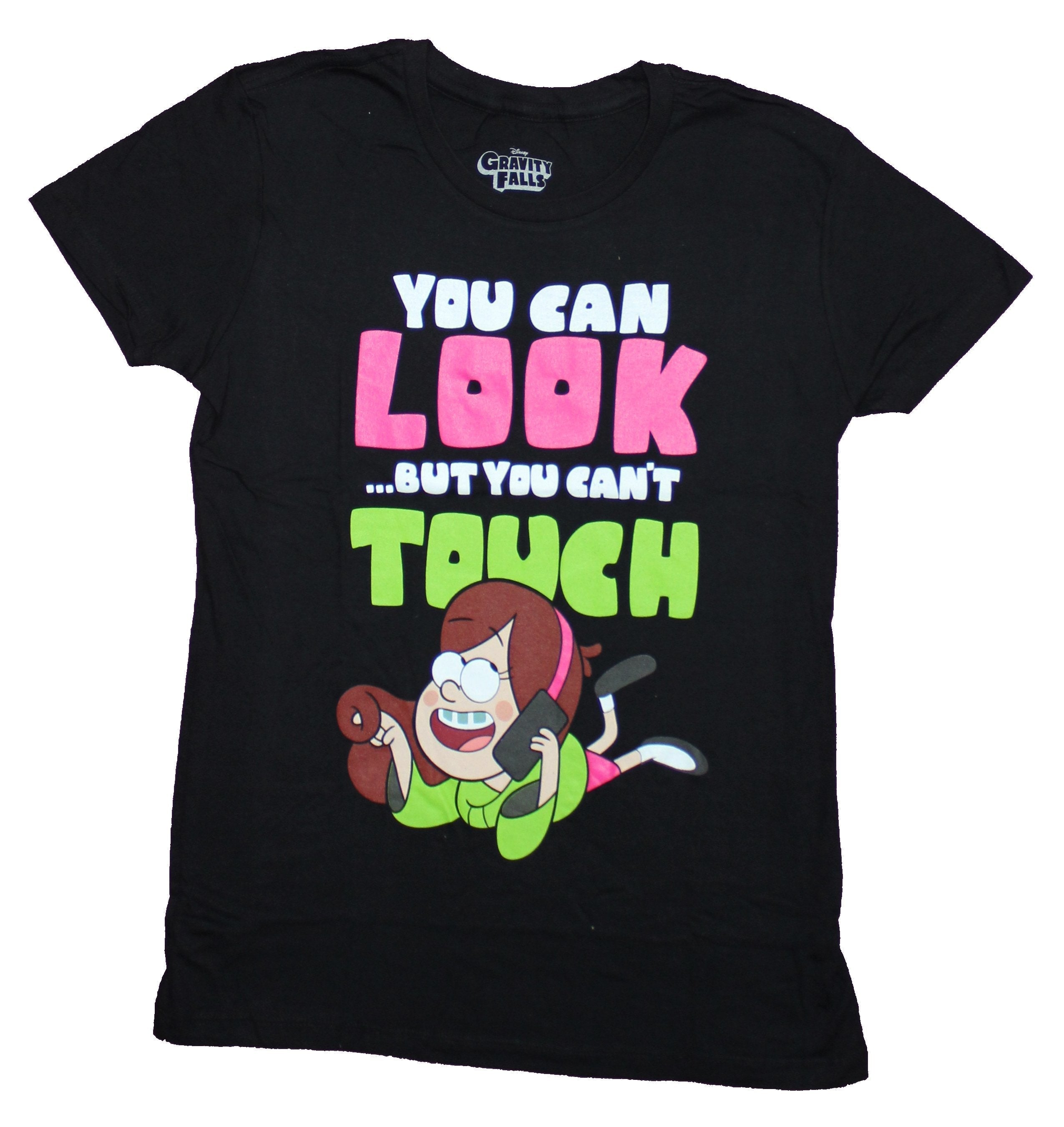 Gravity Falls Girls Juniors T-Shirt - Mabel You Can Look But Can't Touch Hoodie, Sweatshirt | CiraTrend.com