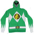 Mighty Morphin Power Rangers Mens Hoodie Sweatshirt - Green Ranger Full Costume T-Shirts | CiraTrend.com