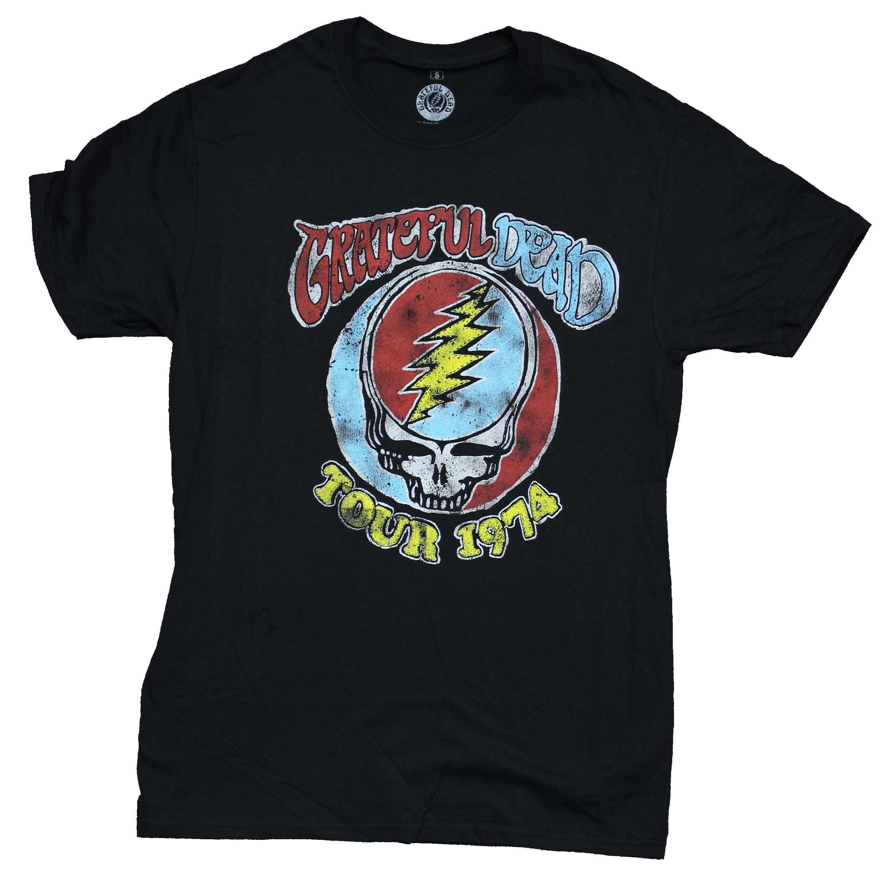Grateful Dead Mens T-Shirt - Distressed 1974 Colorful Deadhead Image Hoodie, Sweatshirt | CiraTrend.com