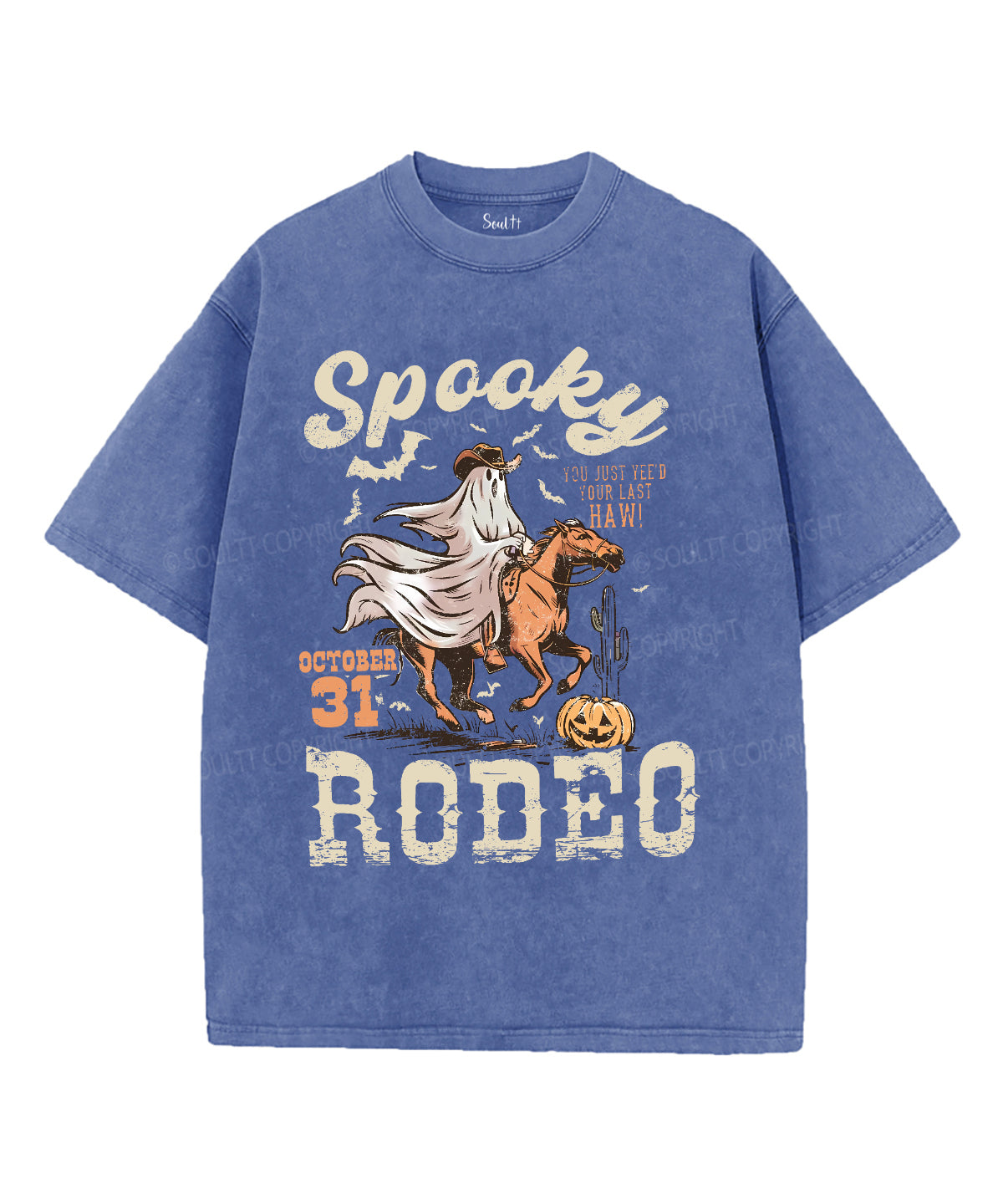 Spooky Rodeo Unisex Washed Christian T-shirt Hoodie, Sweatshirt | CiraTrend.com (Image 5)