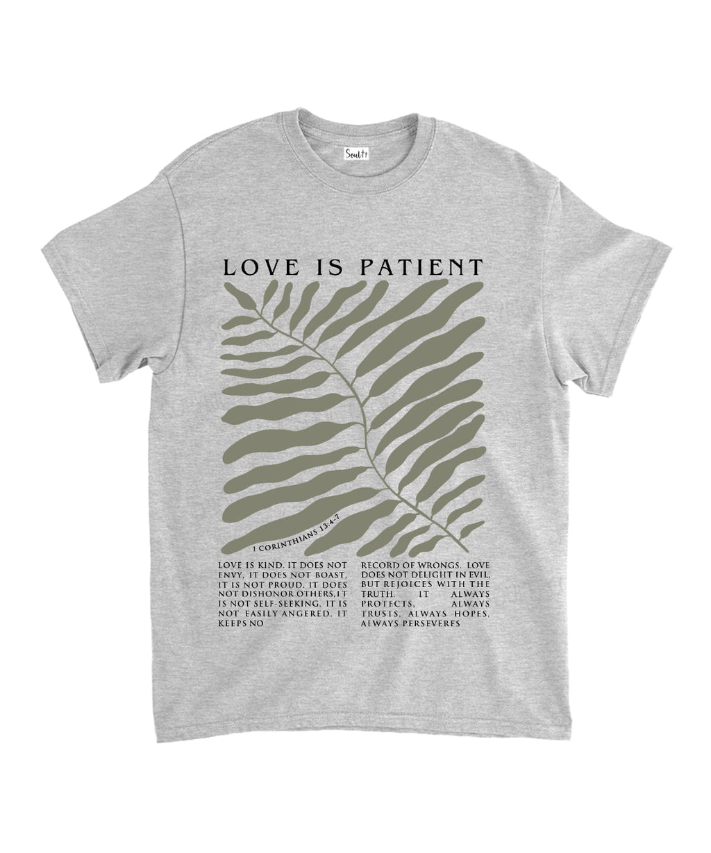 Love Is Patient Unisex Cotton Christian T-Shirt Hoodie, Sweatshirt | CiraTrend.com (Image 3)