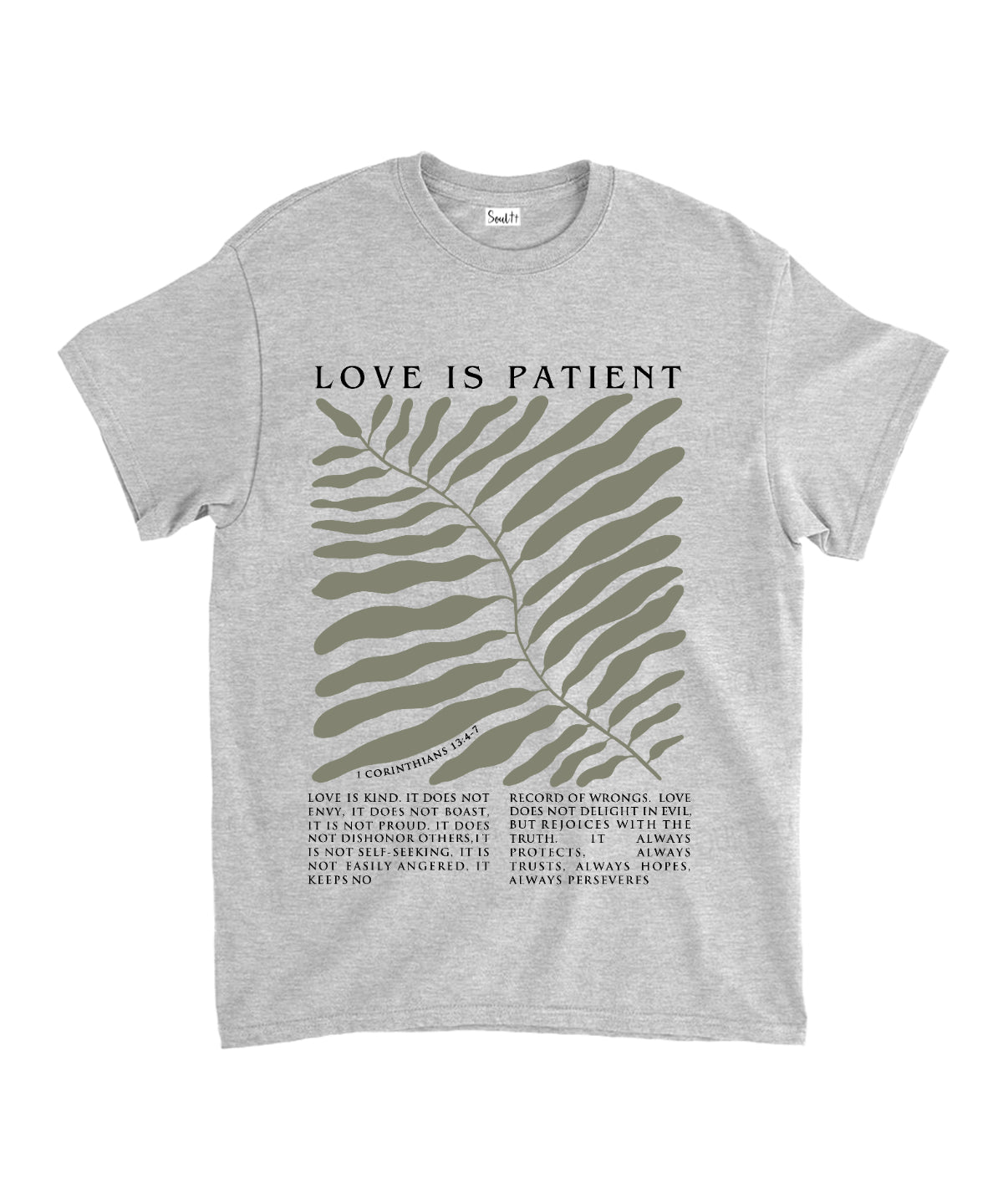 Love Is Patient Unisex Cotton Christian T-Shirt Hoodie, Sweatshirt | CiraTrend.com (Image 3)