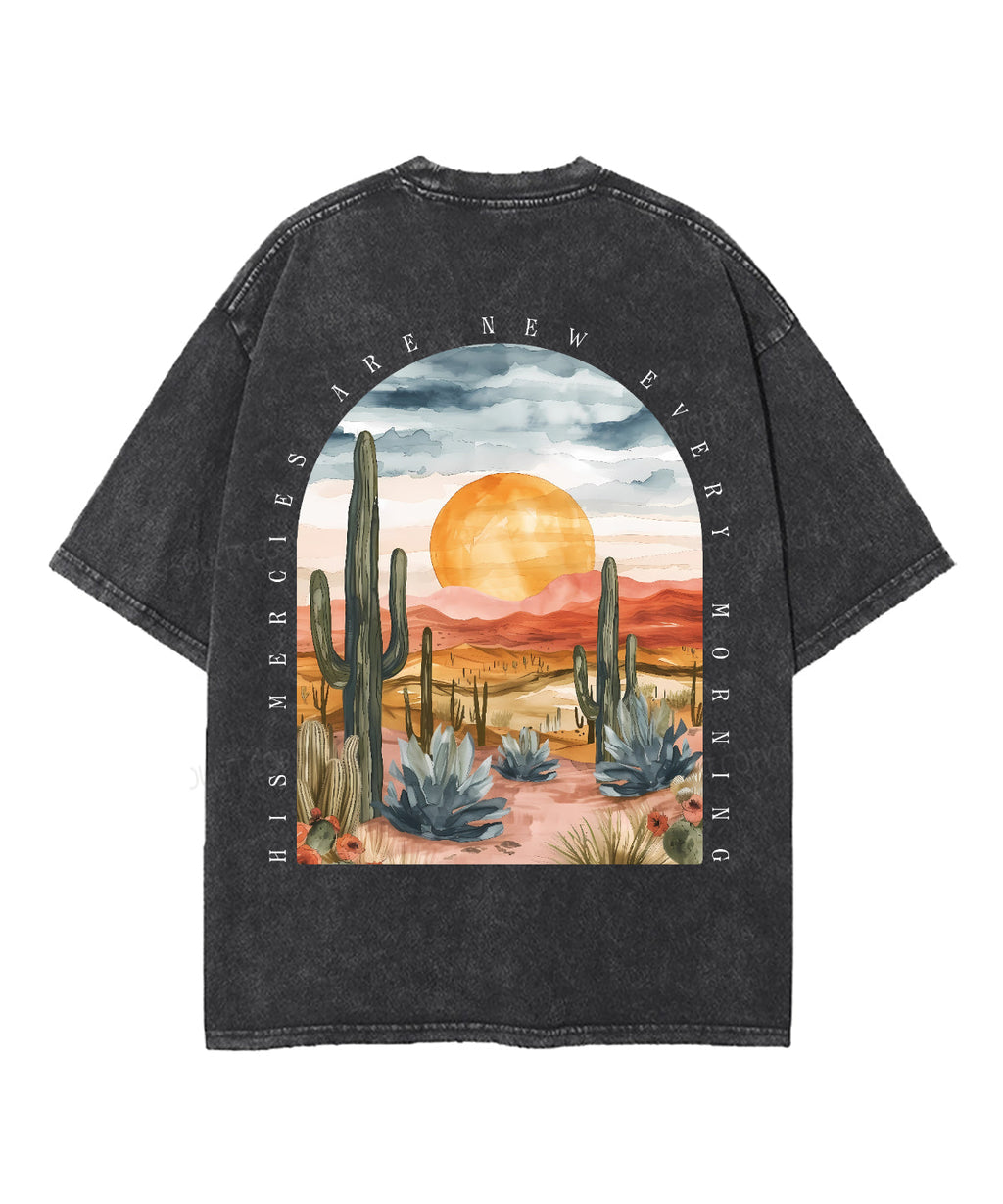 His Mercies Are New Double Sided Unisex Washed Christian T-shirt Style008 Hoodie, Sweatshirt | CiraTrend.com (Image 5)