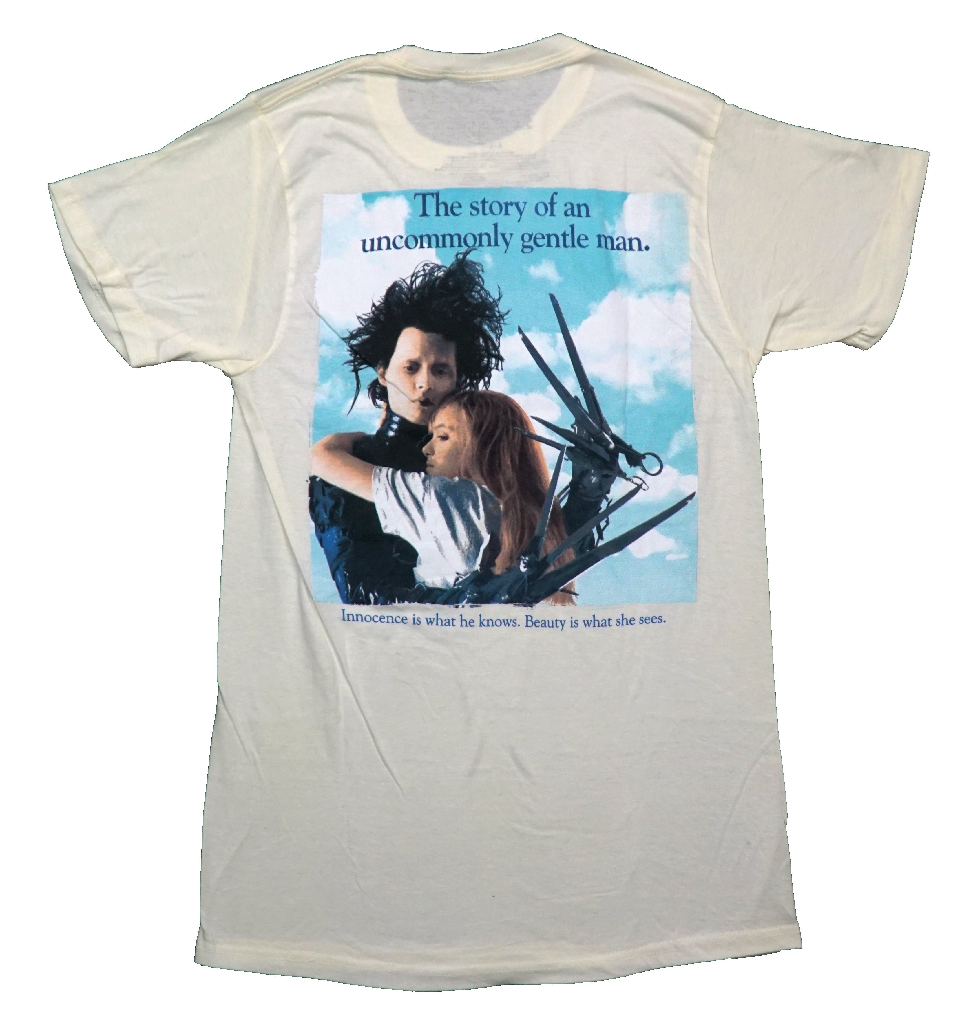Edward Scissorhands Mens T-Shirt - Lapel Scissor Edward & Kim Hug Back Hoodie, Sweatshirt | CiraTrend.com (Image 2)