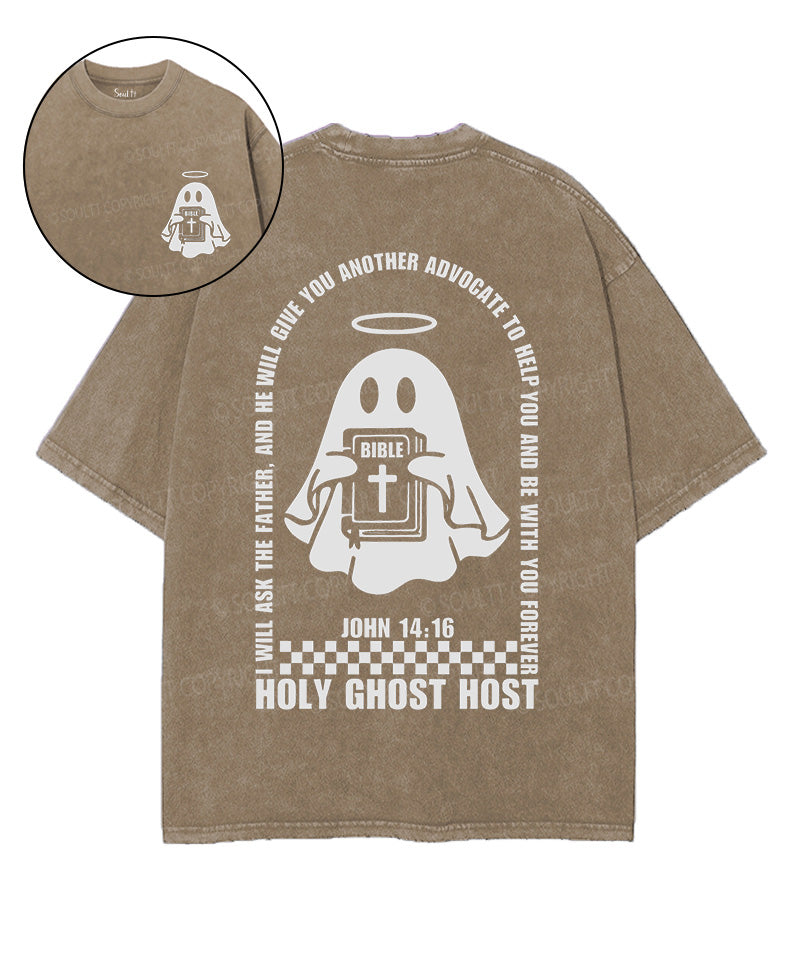 Holy Ghost Host Double Sided Washed Christian T-Shirts, Hoodie, Sweatshirt
