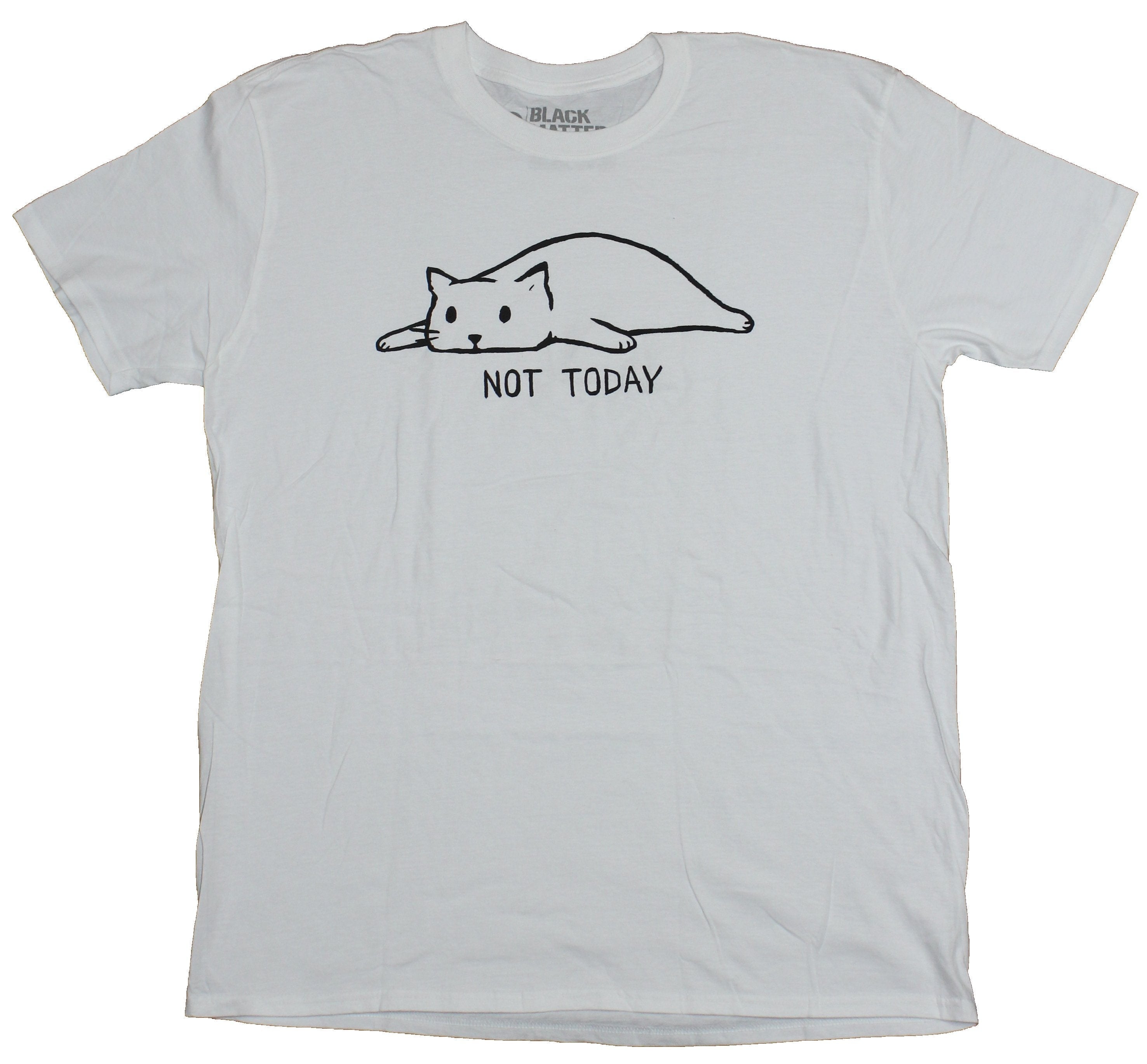 Black Matter Mens T-Shirt - Not Today Lazy Fox Image Hoodie, Sweatshirt | CiraTrend.com