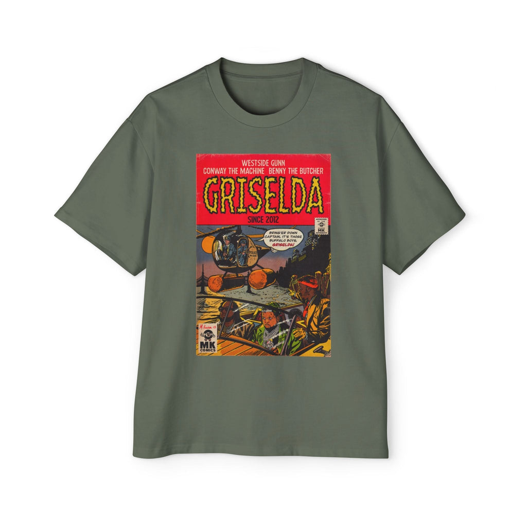 Griselda - Men's Heavy Oversized Tee Hoodie, Sweatshirt | CiraTrend.com (Image 1)