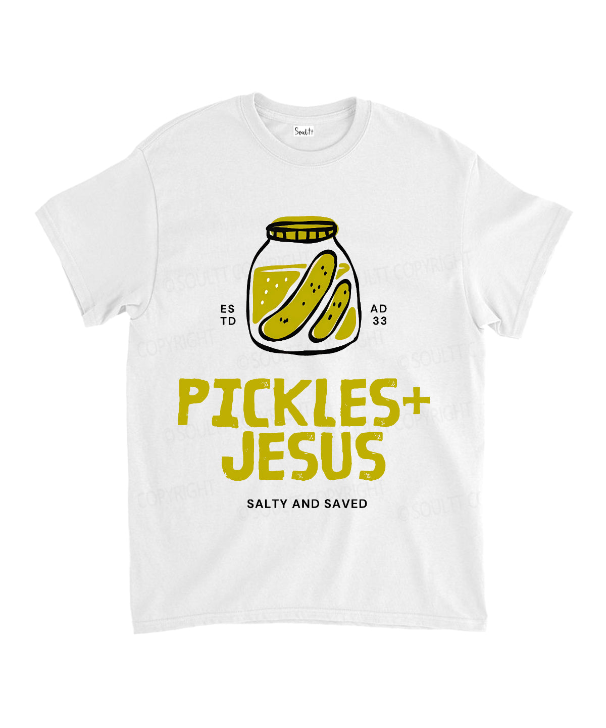 Salty And Saved Unisex Cotton Christian T-Shirt Hoodie, Sweatshirt | CiraTrend.com (Image 1)