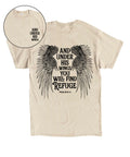 Under His Wings Double Sided Unisex Cotton Christian T-Shirt Hoodie, Sweatshirt | CiraTrend.com (Image 1)
