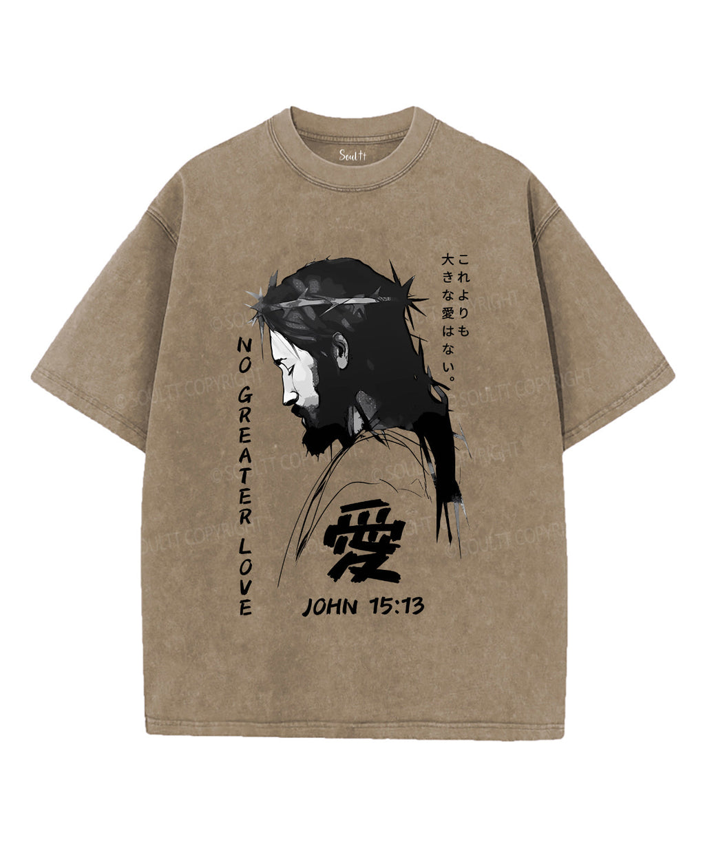 No Greater Love Unisex Washed Christian T-shirt Hoodie, Sweatshirt | CiraTrend.com (Image 5)