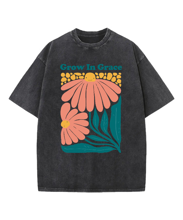 Grow In Grace Washed Christian T-shirt Style001 Hoodie, Sweatshirt | CiraTrend.com (Image 3)