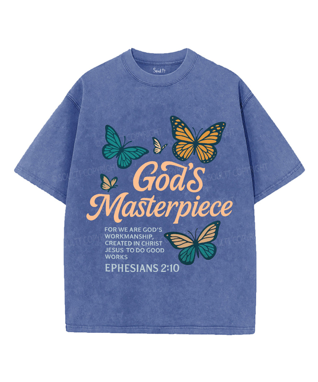 God'S Masterpiece Washed Christian T-Shirts, Hoodie, Sweatshirt