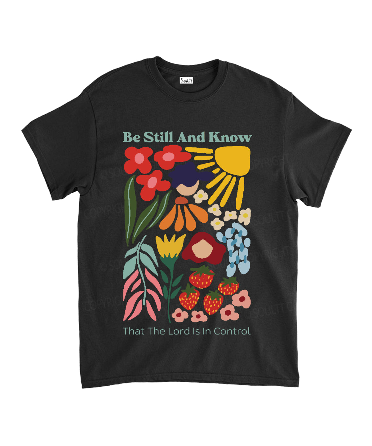 Be Still and Know That the Lord is in Control Unisex Cotton Christian T-Shirt Hoodie, Sweatshirt | CiraTrend.com (Image 1)