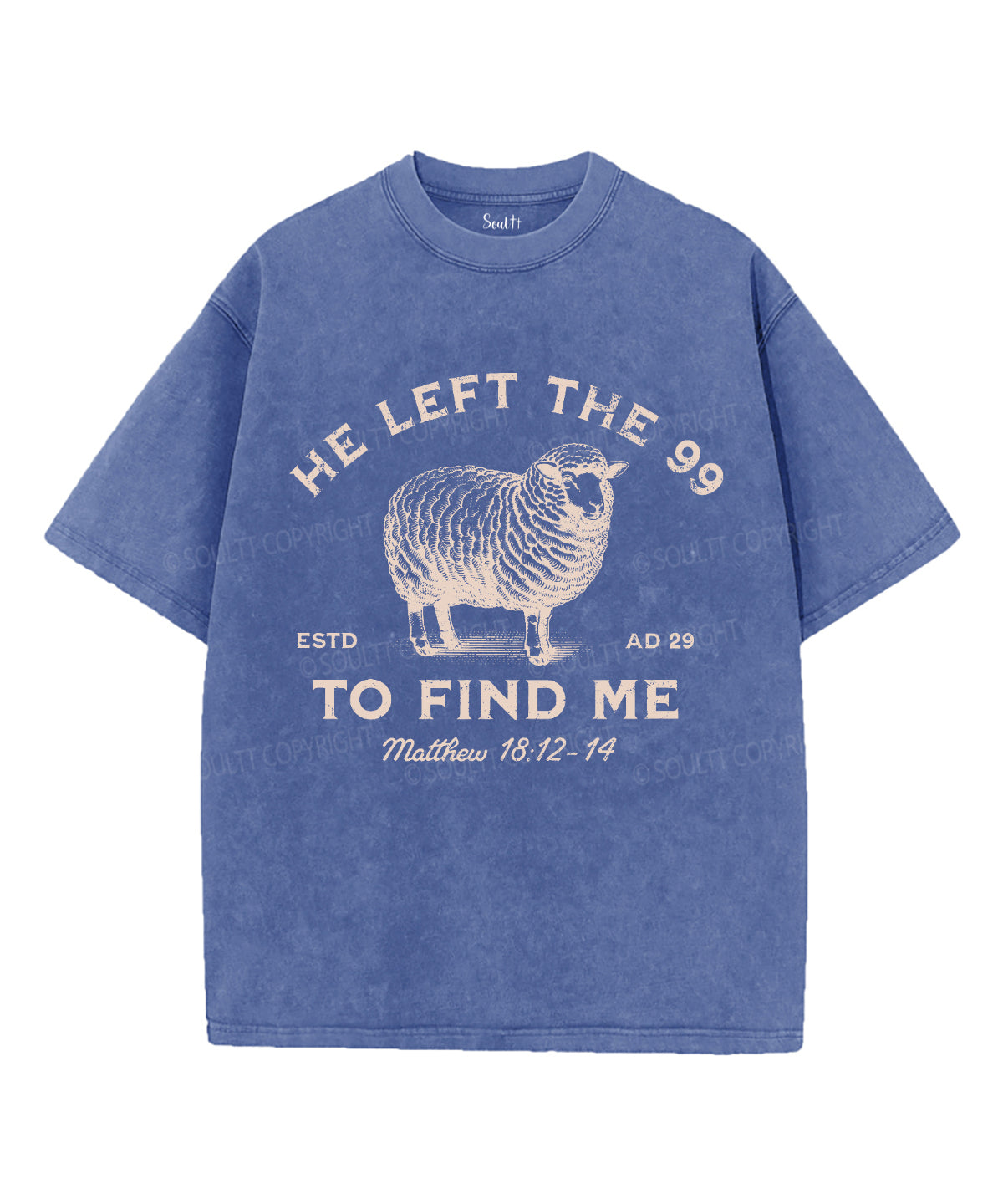 He Left the 99 Unisex Washed Christian T-shirt Style001 Hoodie, Sweatshirt | CiraTrend.com (Image 4)
