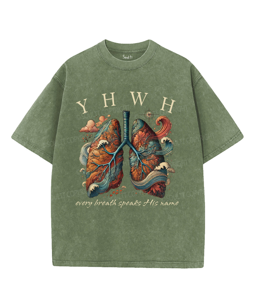 Every Breath Speaks His Name Washed Christian T-Shirts, Hoodie, Sweatshirt