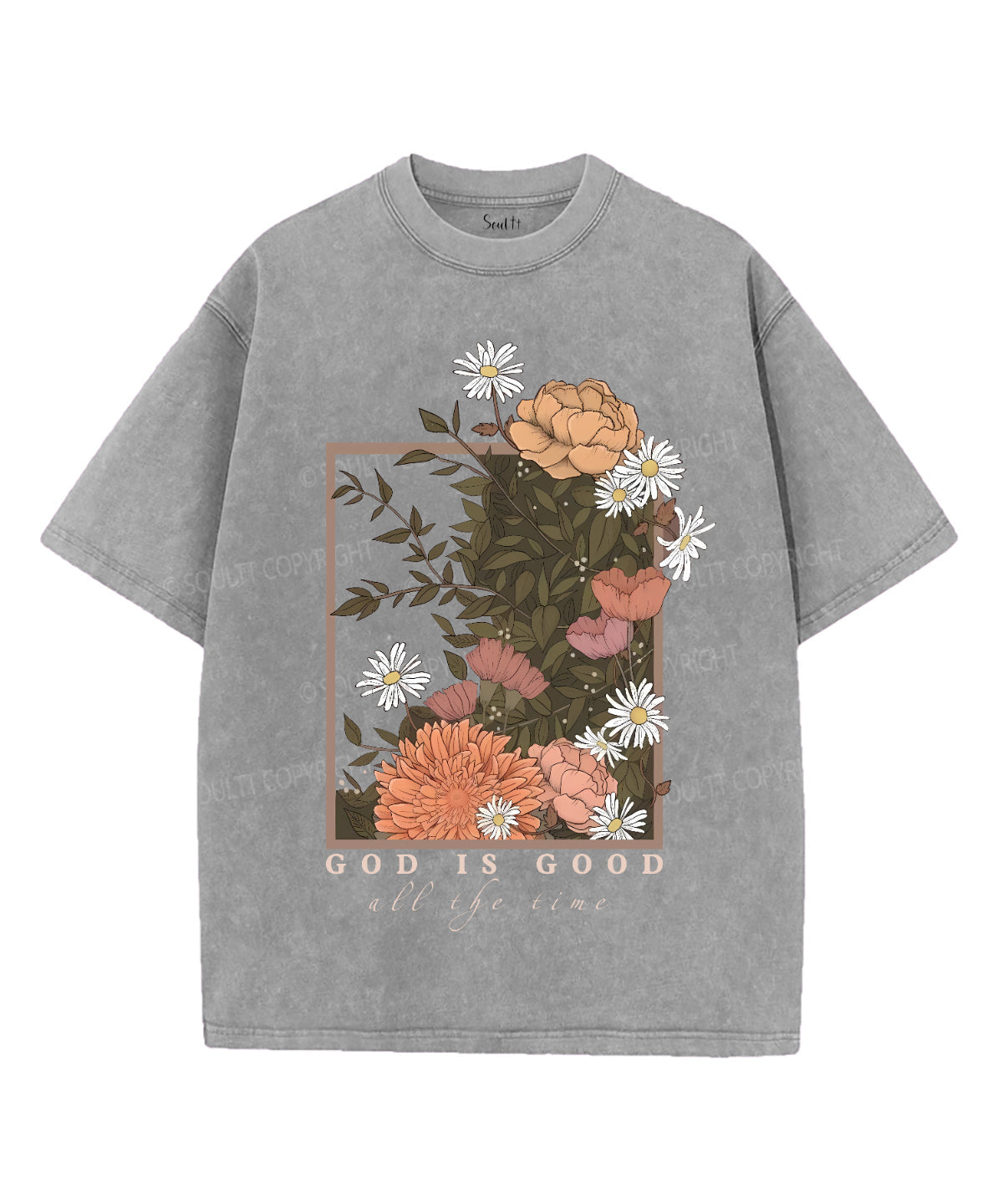 God Is Good Unisex Washed Christian T-shirt Style001 Hoodie, Sweatshirt | CiraTrend.com (Image 2)