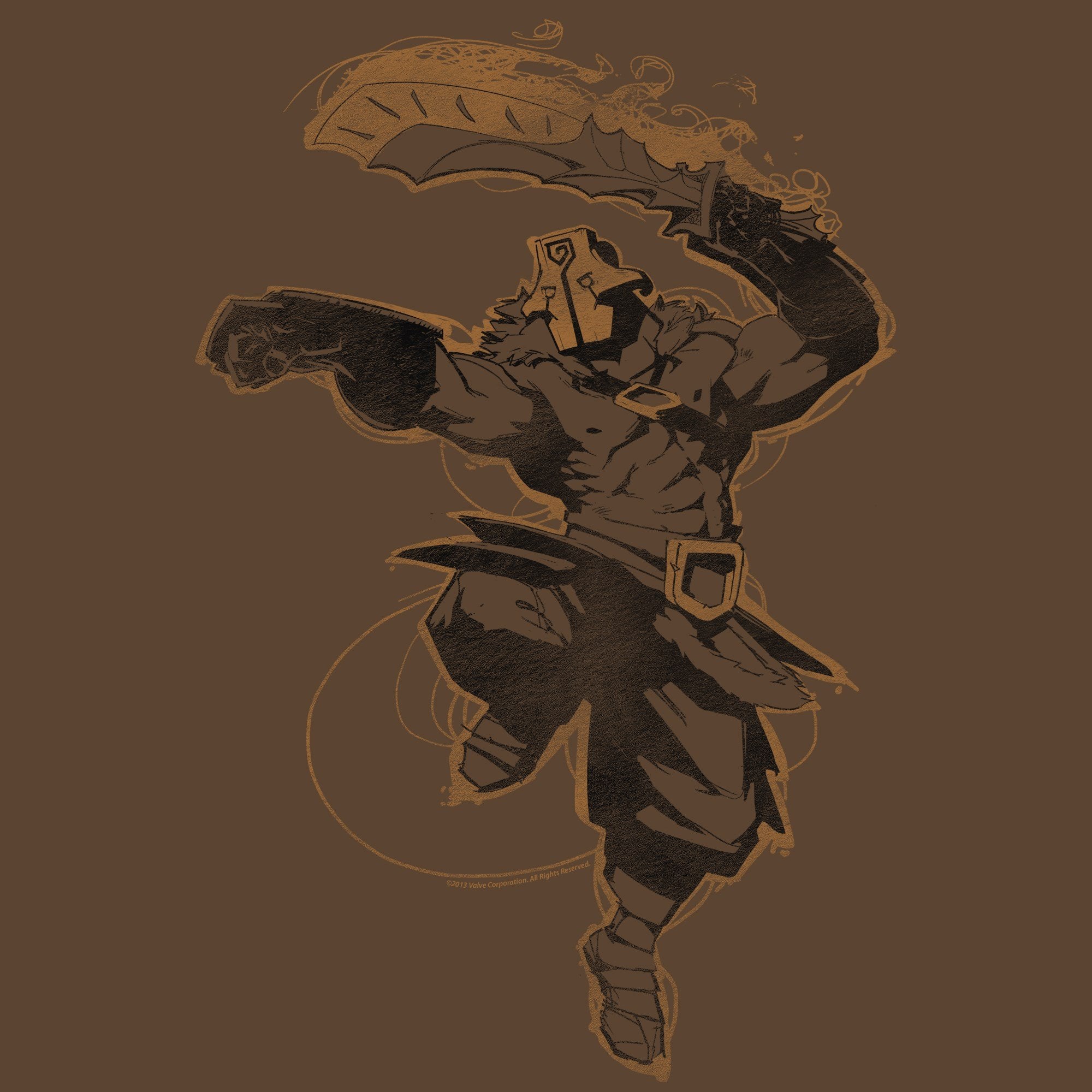 Dota 2 II Mens T-Shirt - Juggernaut Flaming Attack Hoodie, Sweatshirt | CiraTrend.com (Image 2)
