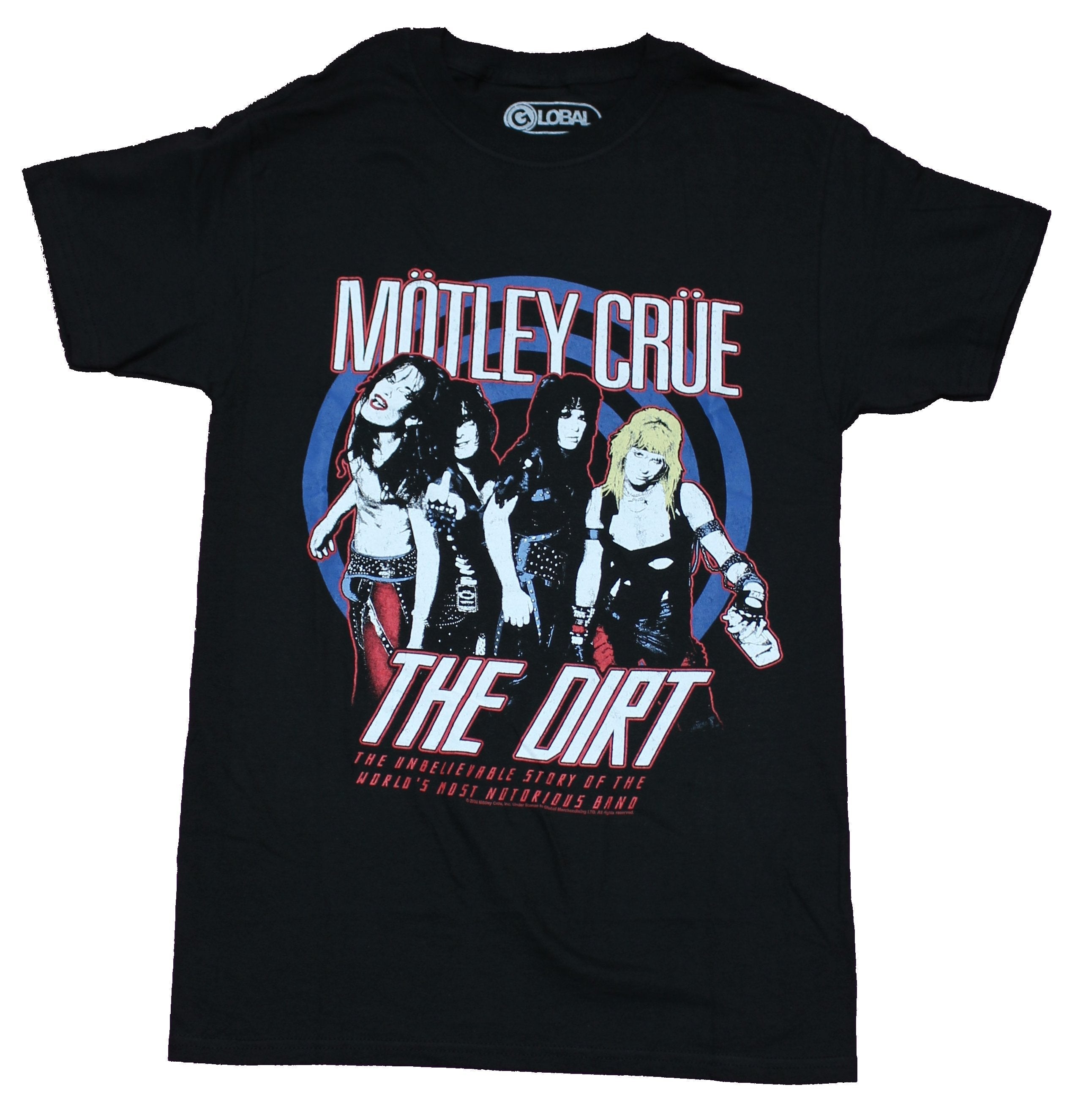 Motley Crue Mens T-Shirt - The Dirt Retro Styled Band Image Hoodie, Sweatshirt | CiraTrend.com