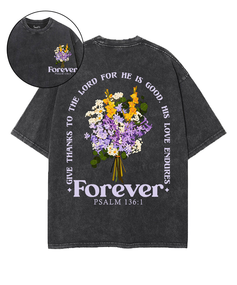 His Love Endures Forever Double Sided Unisex Washed Christian T-shirt Style003 Hoodie, Sweatshirt | CiraTrend.com (Image 1)