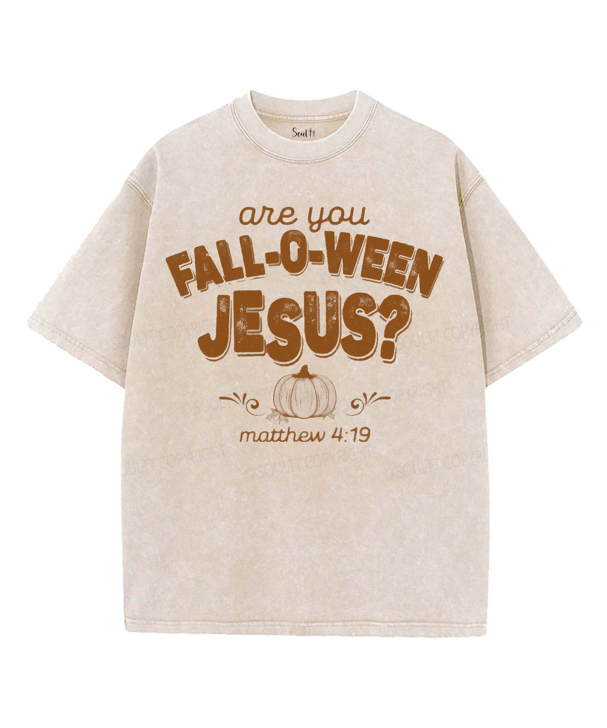 Halloween Jesus Unisex Washed Christian T-shirt Hoodie, Sweatshirt | CiraTrend.com (Image 2)