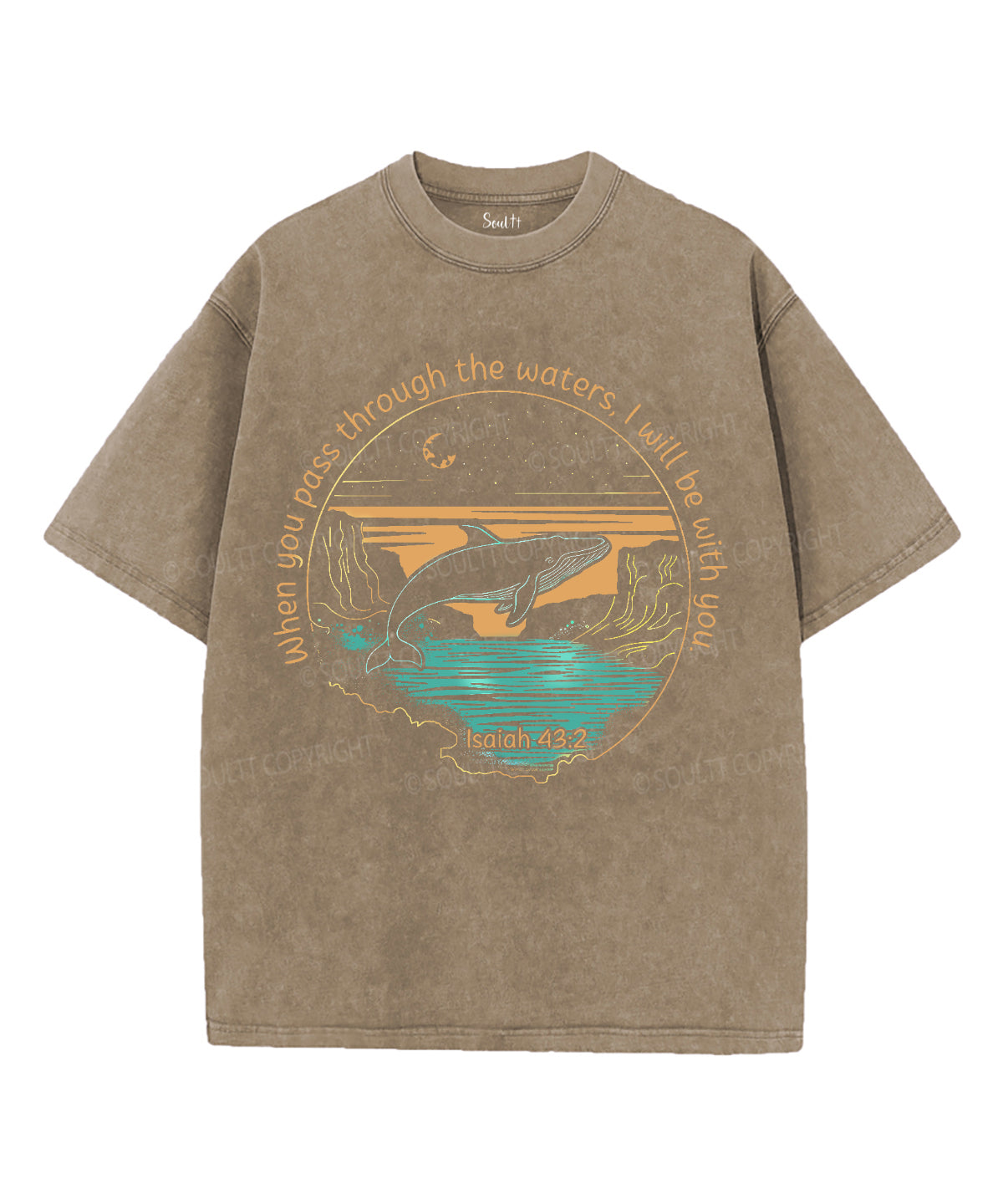 I Will Be With You Unisex Washed Christian T-shirt Style002 Hoodie, Sweatshirt | CiraTrend.com (Image 5)