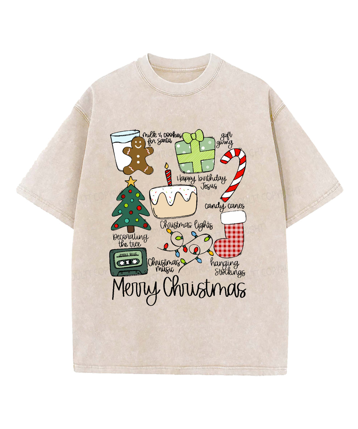 Merry Christmas Washed Christian T-shirt Style006 Hoodie, Sweatshirt | CiraTrend.com (Image 1)