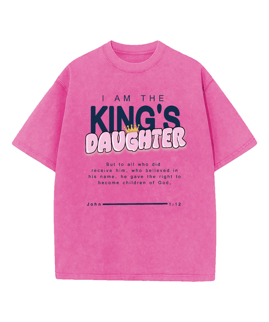 The King's Daughter Washed Christian T-shirt Hoodie, Sweatshirt | CiraTrend.com (Image 3)