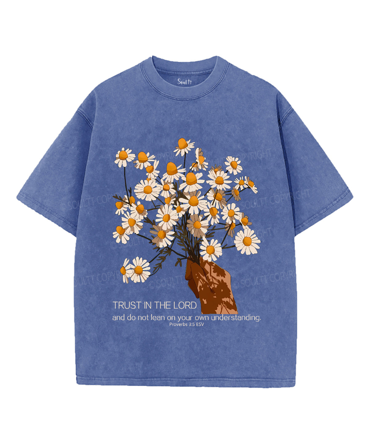 Trust In The Lord Unisex Washed Christian T-shirt Style002 Hoodie, Sweatshirt | CiraTrend.com (Image 5)