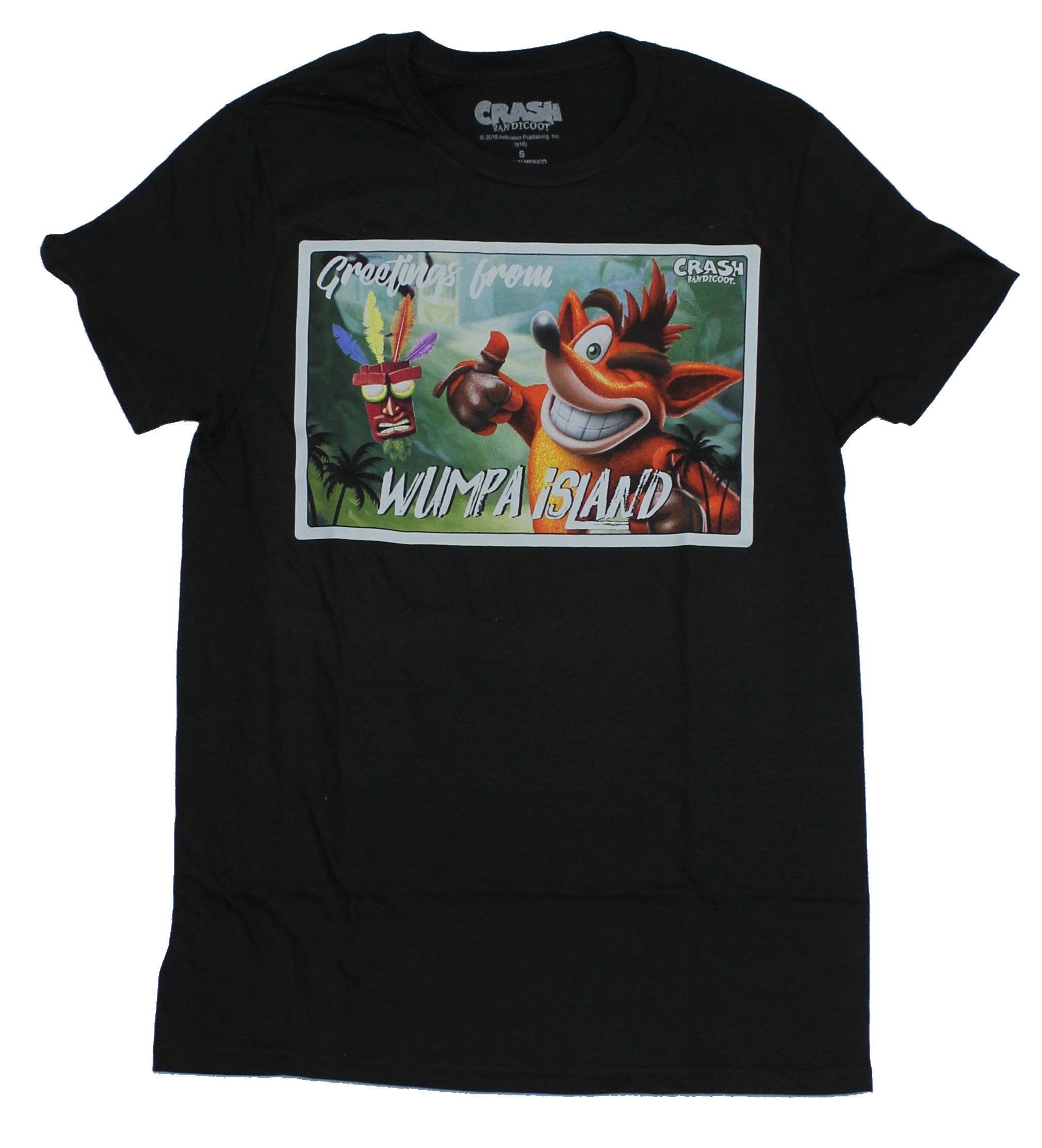 Crash Bandicoot Winking Postcard Image T-Shirts, Hoodie, Sweatshirt