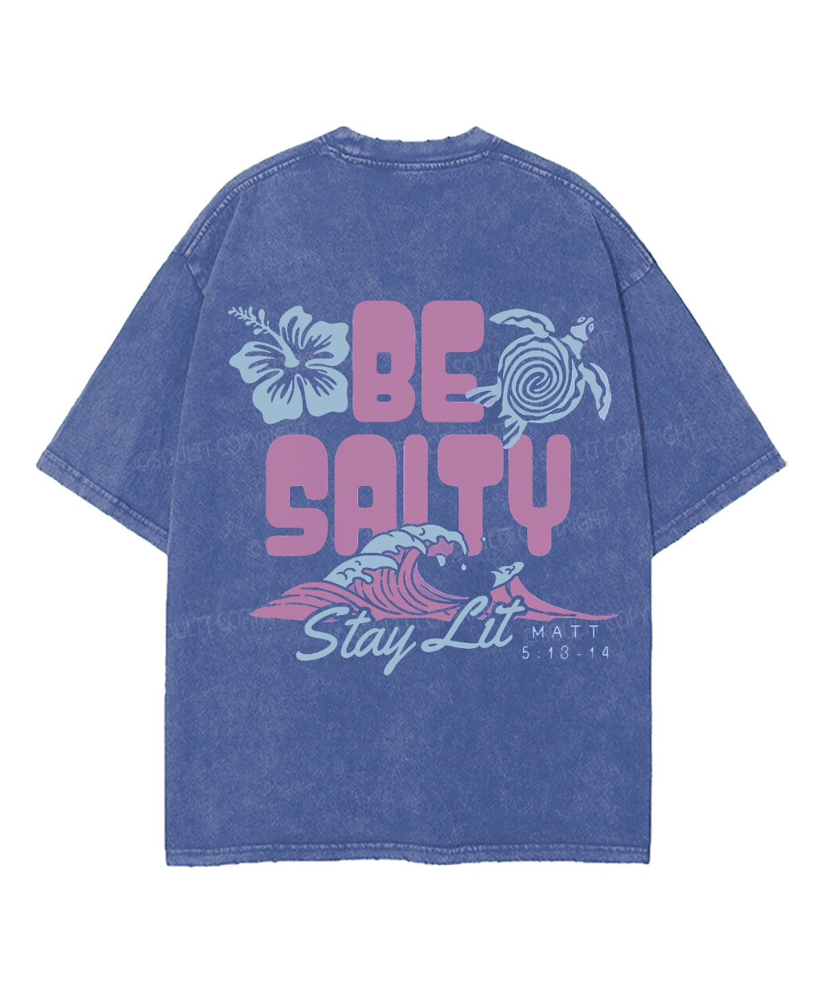 Be Salty Double Sided Unisex Washed Christian T-shirt Hoodie, Sweatshirt | CiraTrend.com (Image 4)