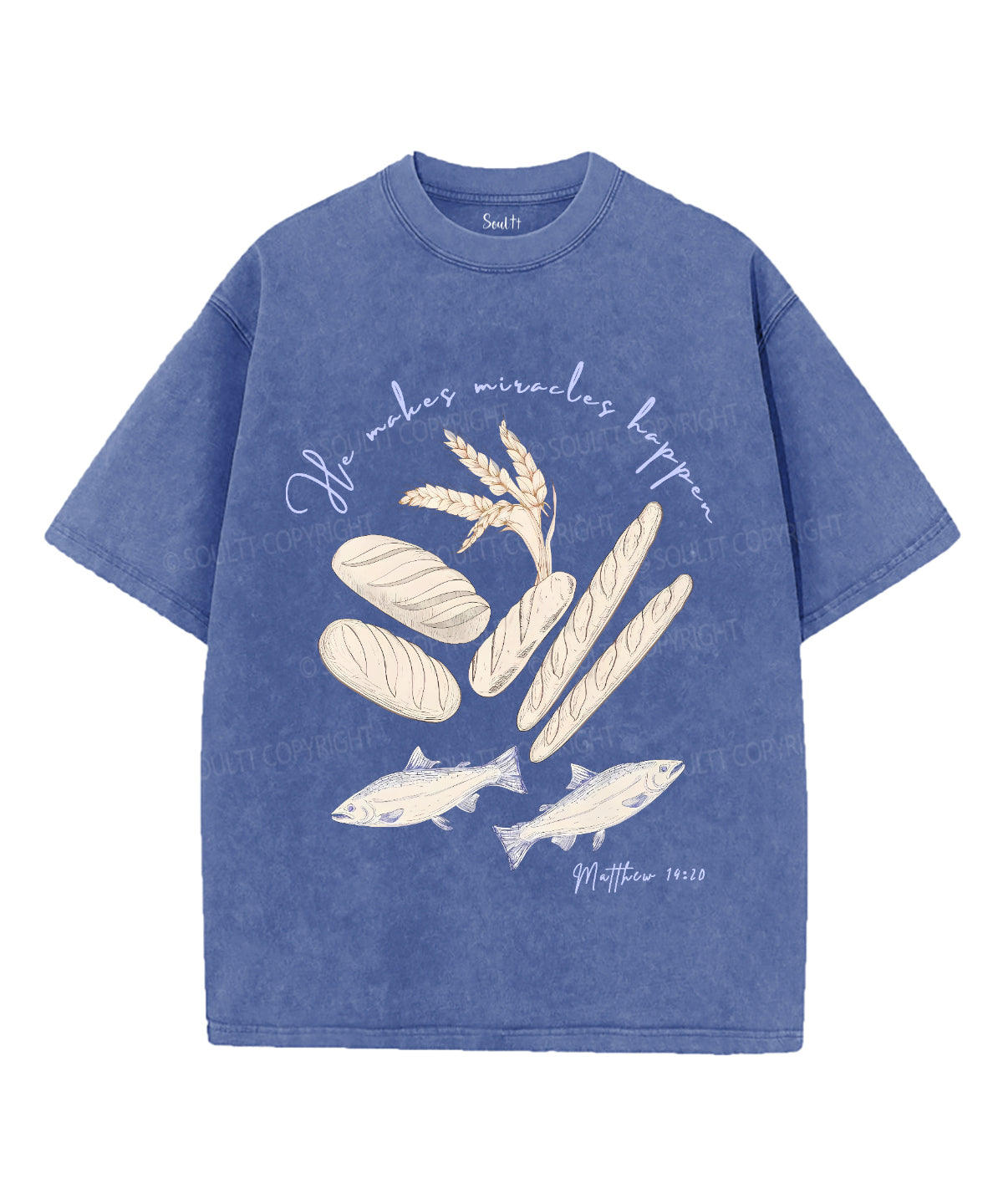 He Makes Miracles Happen Washed Christian T-Shirts, Hoodie, Sweatshirt
