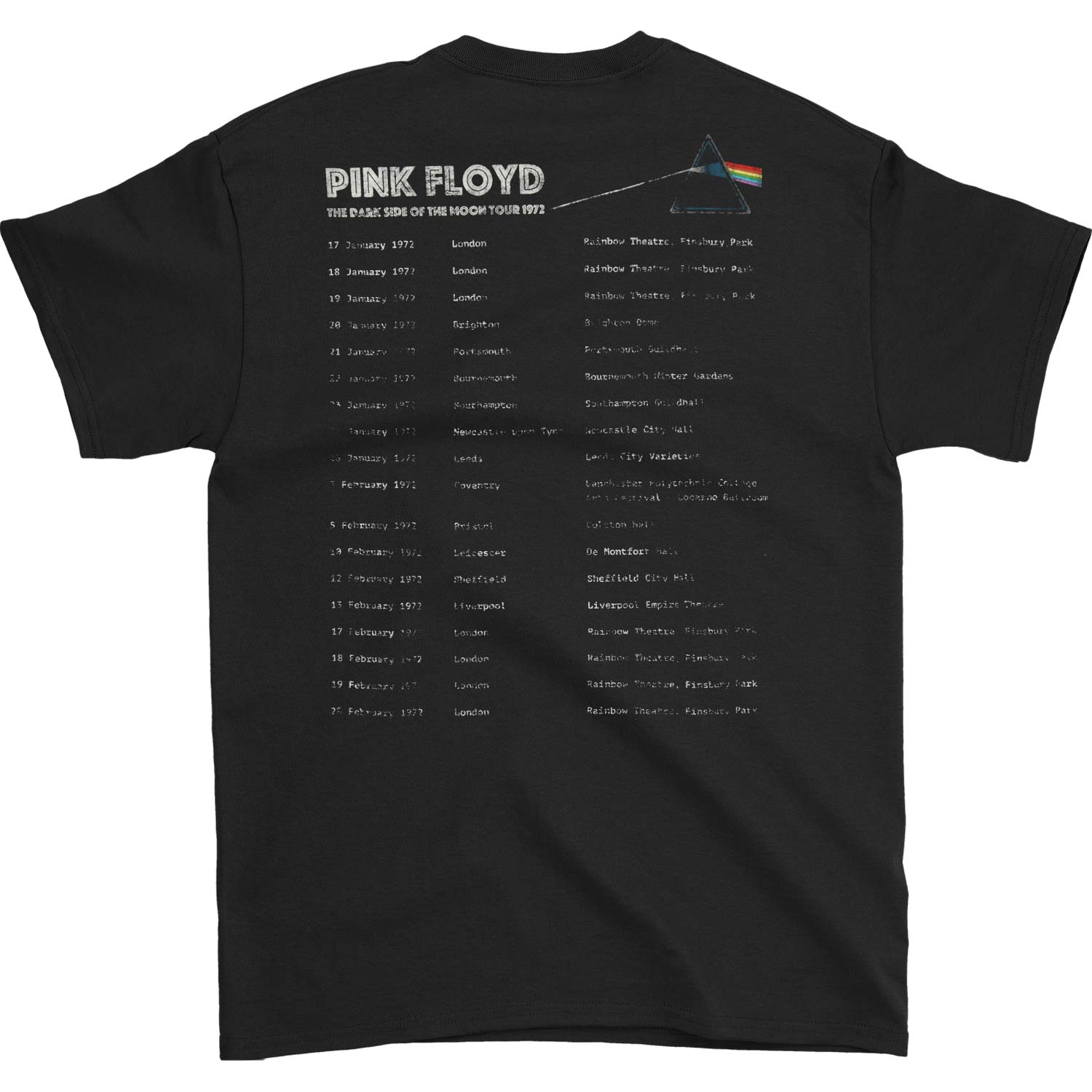Dark Side Of The Moon 1972 Tour T-shirt Hoodie, Sweatshirt | CiraTrend.com (Image 2)