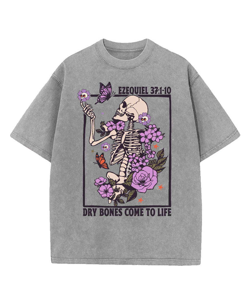 Dry Bones Come To Life Spanish Washed Christian T-shirt Hoodie, Sweatshirt | CiraTrend.com (Image 5)