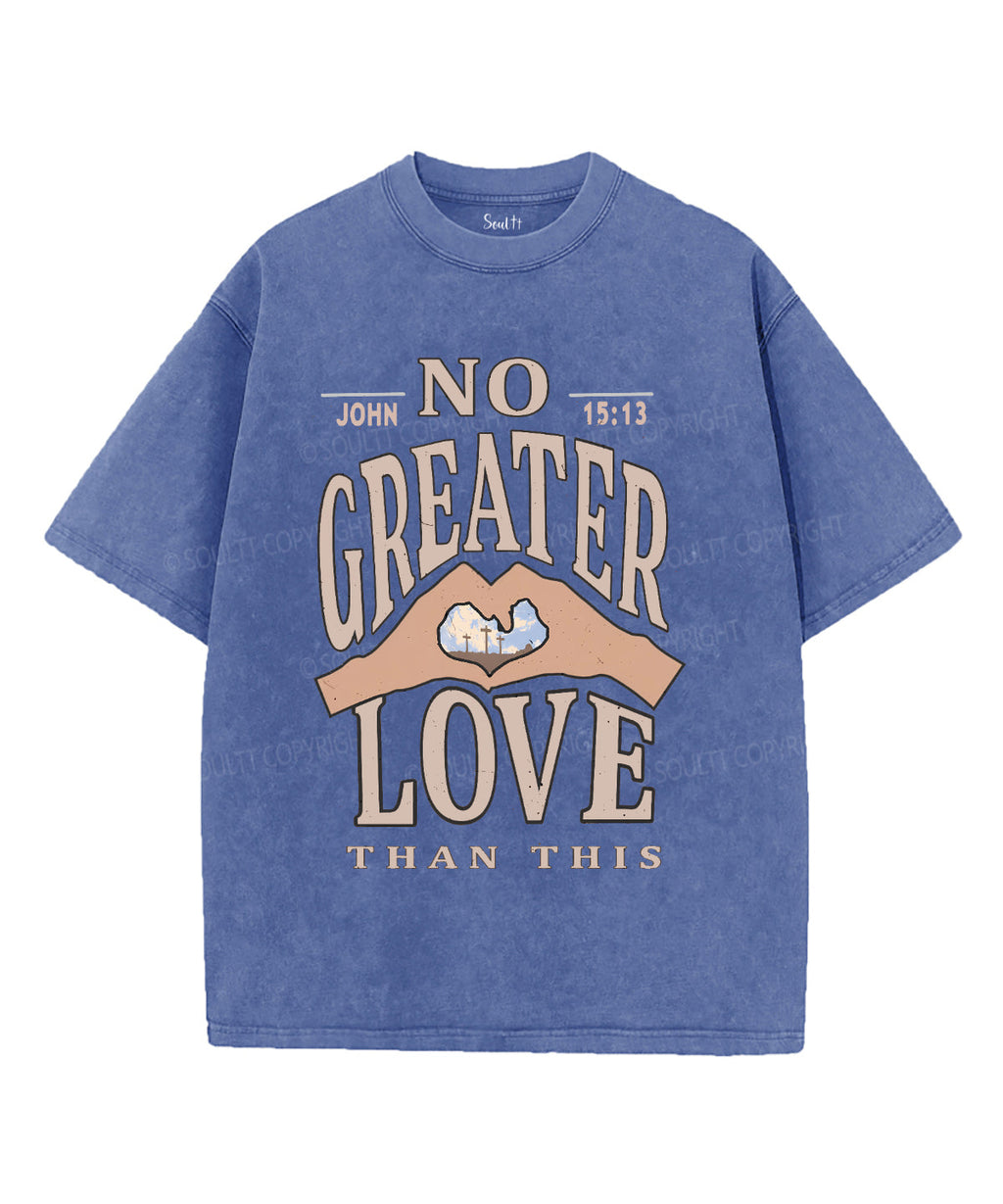 No Greater Love Unisex Washed Christian T-shirt Style002 Hoodie, Sweatshirt | CiraTrend.com (Image 3)