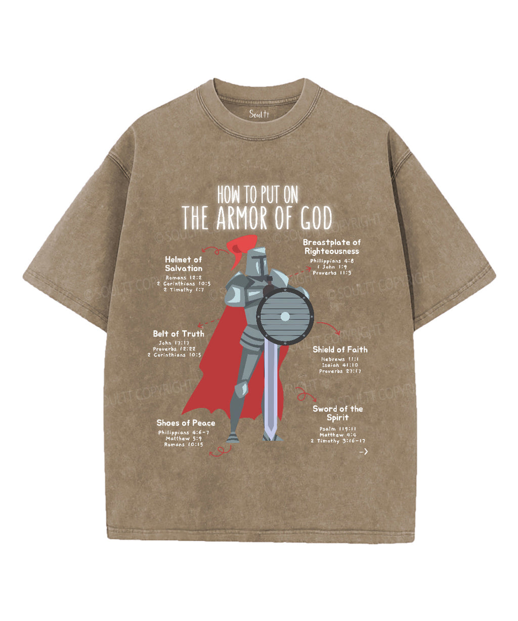 Armor God Washed Christian T-Shirts, Hoodie, Sweatshirt