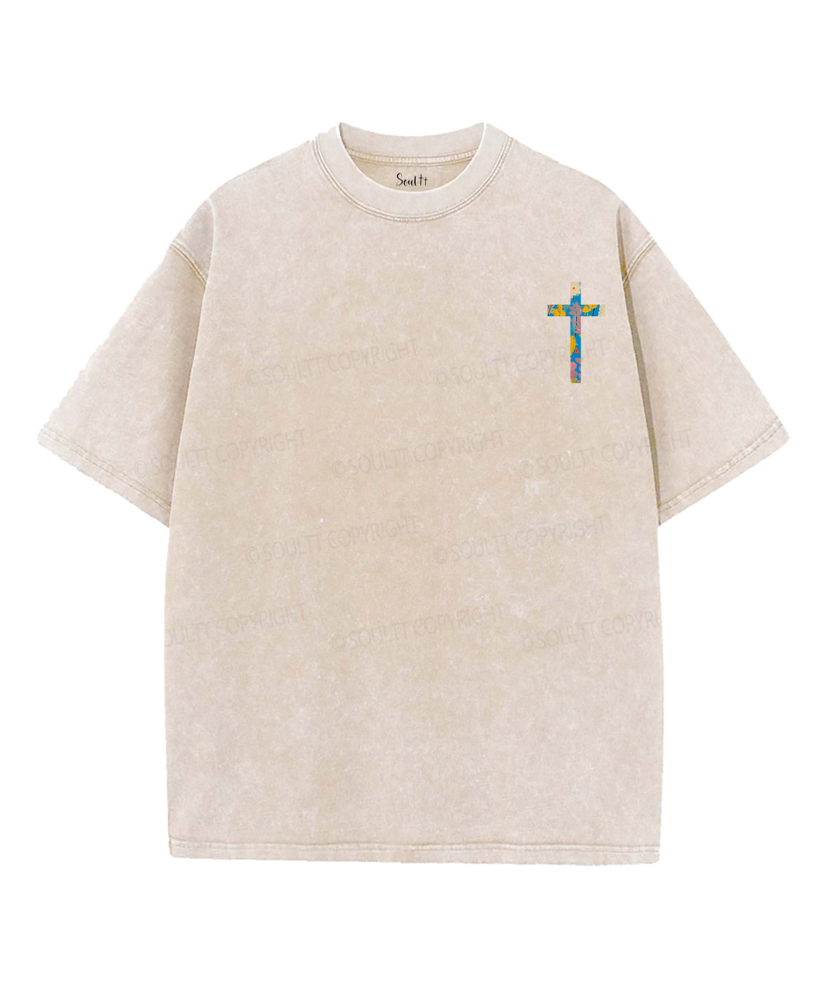 His Mercies Are New Every Morning Double Sided Unisex Washed Christian T-shirt Style001 Hoodie, Sweatshirt (Image 2)