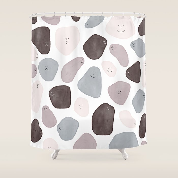 Funny Shapes Shower Curtain Gallery Image 1