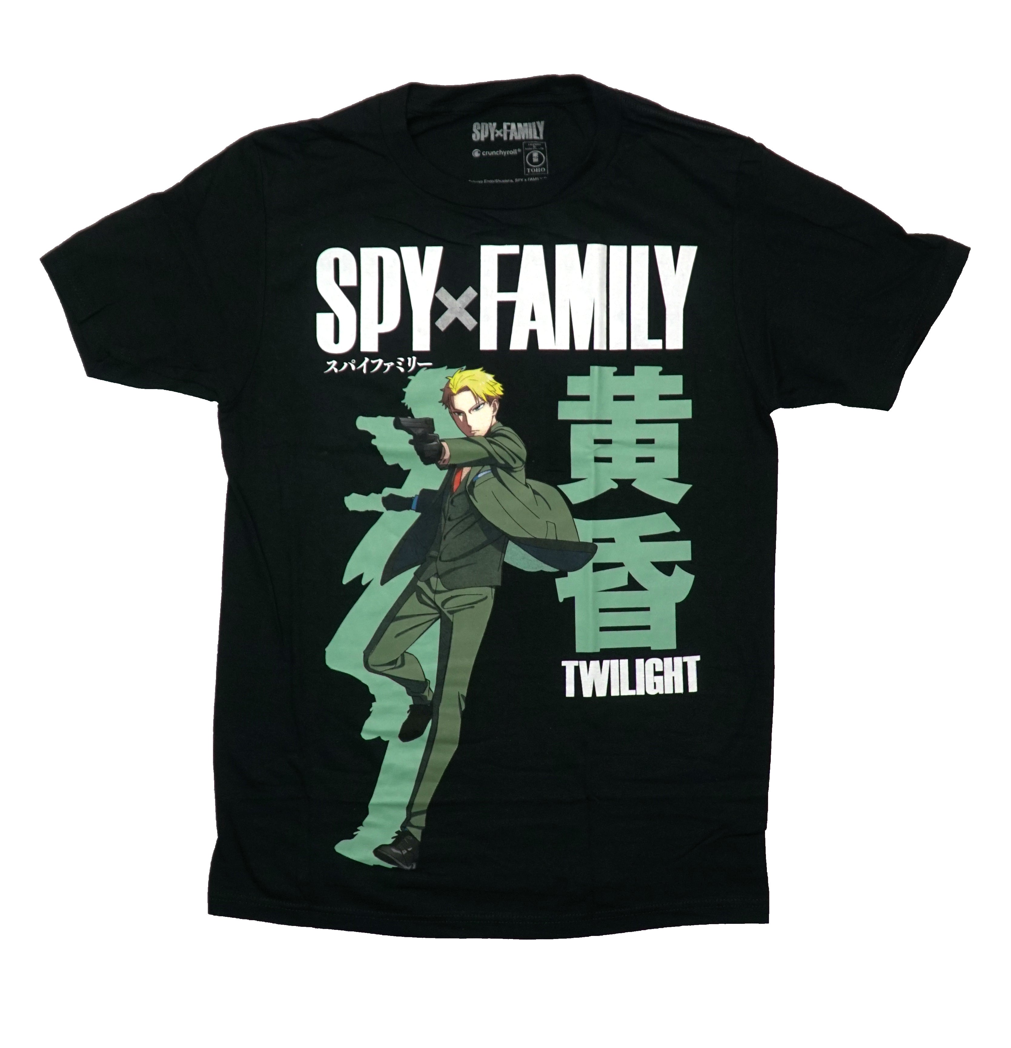 Spy Family Mens T-Shirt - Agent Twilight Gun Pose by Kanji Hoodie, Sweatshirt | CiraTrend.com