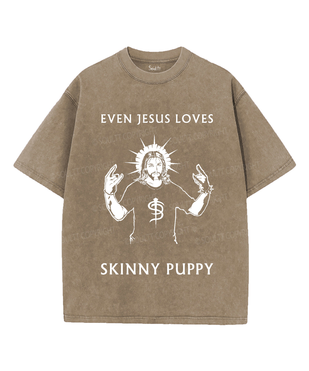 Even Jesus Loves Skinny Puppy Unisex Washed Christian T-shirt Hoodie, Sweatshirt | CiraTrend.com (Image 5)