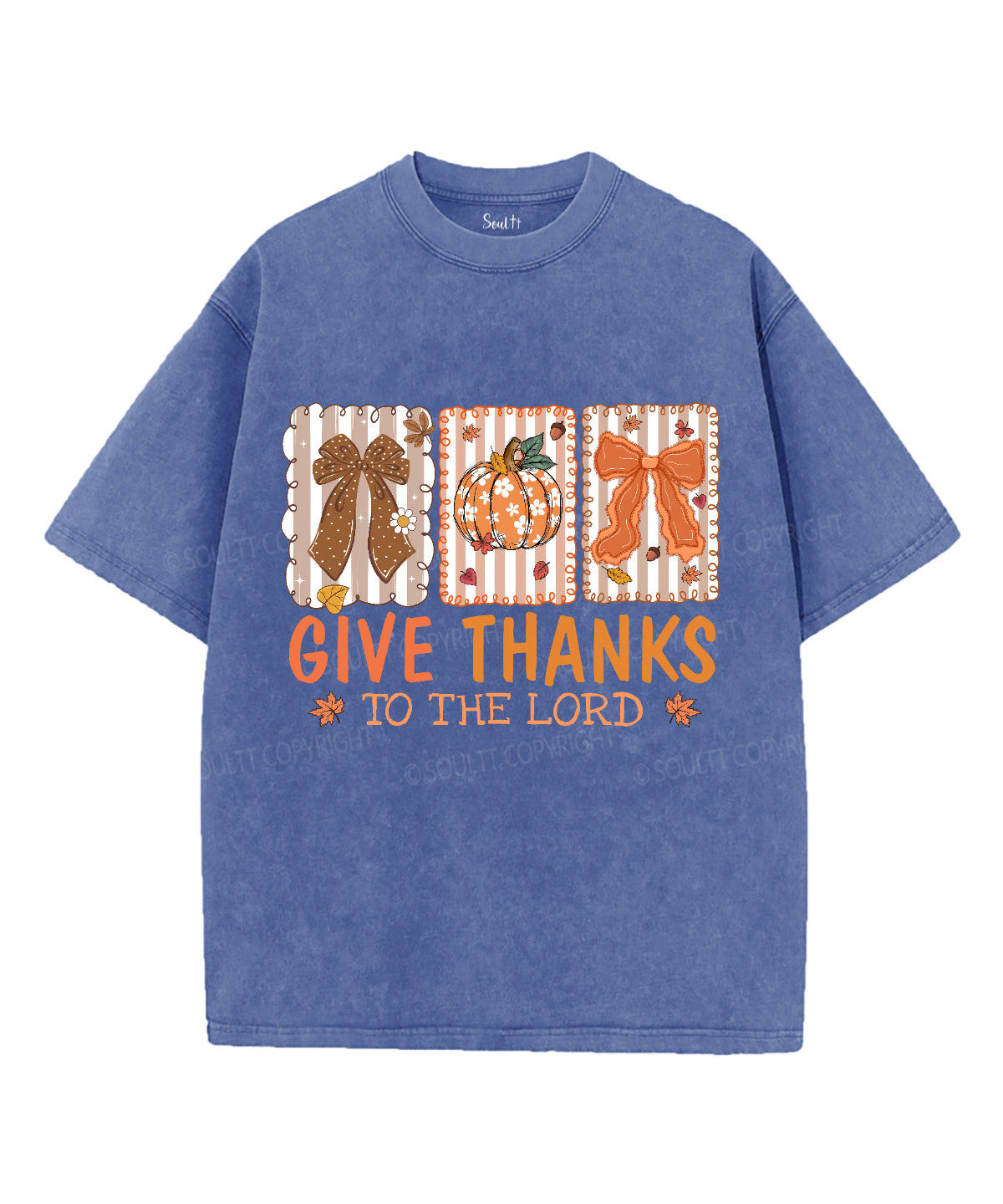 Give Thanks To The Lord Unisex Washed Christian T-shirt Style001 Hoodie, Sweatshirt | CiraTrend.com (Image 3)