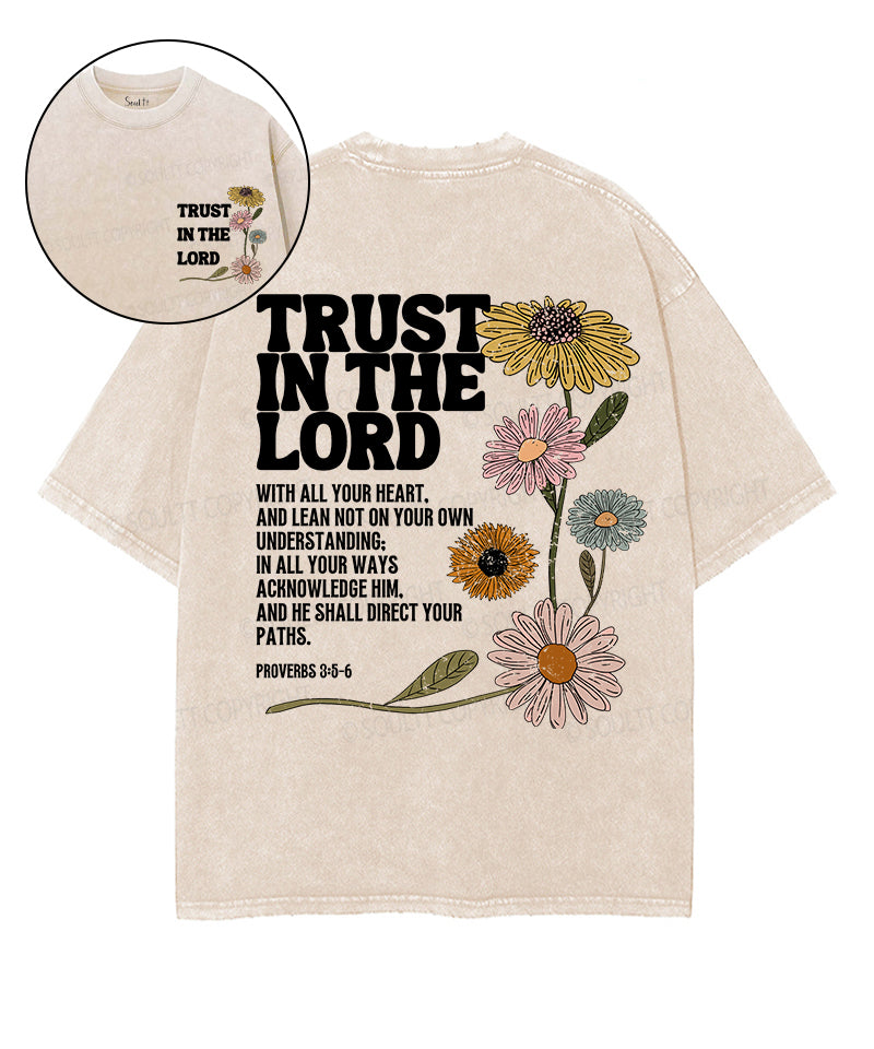 Trust In The Lord Double Sided Washed Christian T-shirt Style003 Hoodie, Sweatshirt | CiraTrend.com (Image 1)