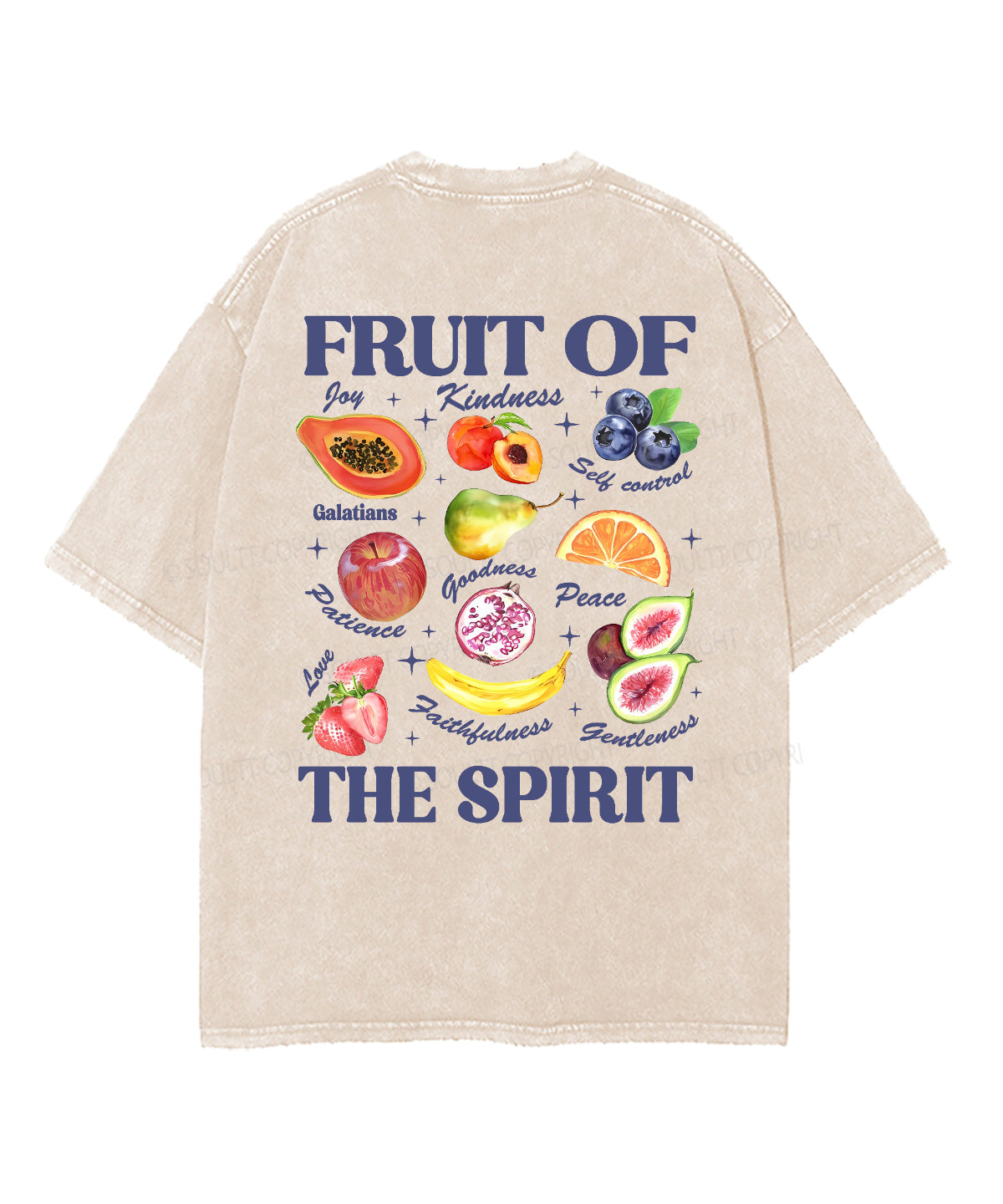 Fruit Spirit Double Sided Washed Christian Style025 T-Shirts, Hoodie, Sweatshirt