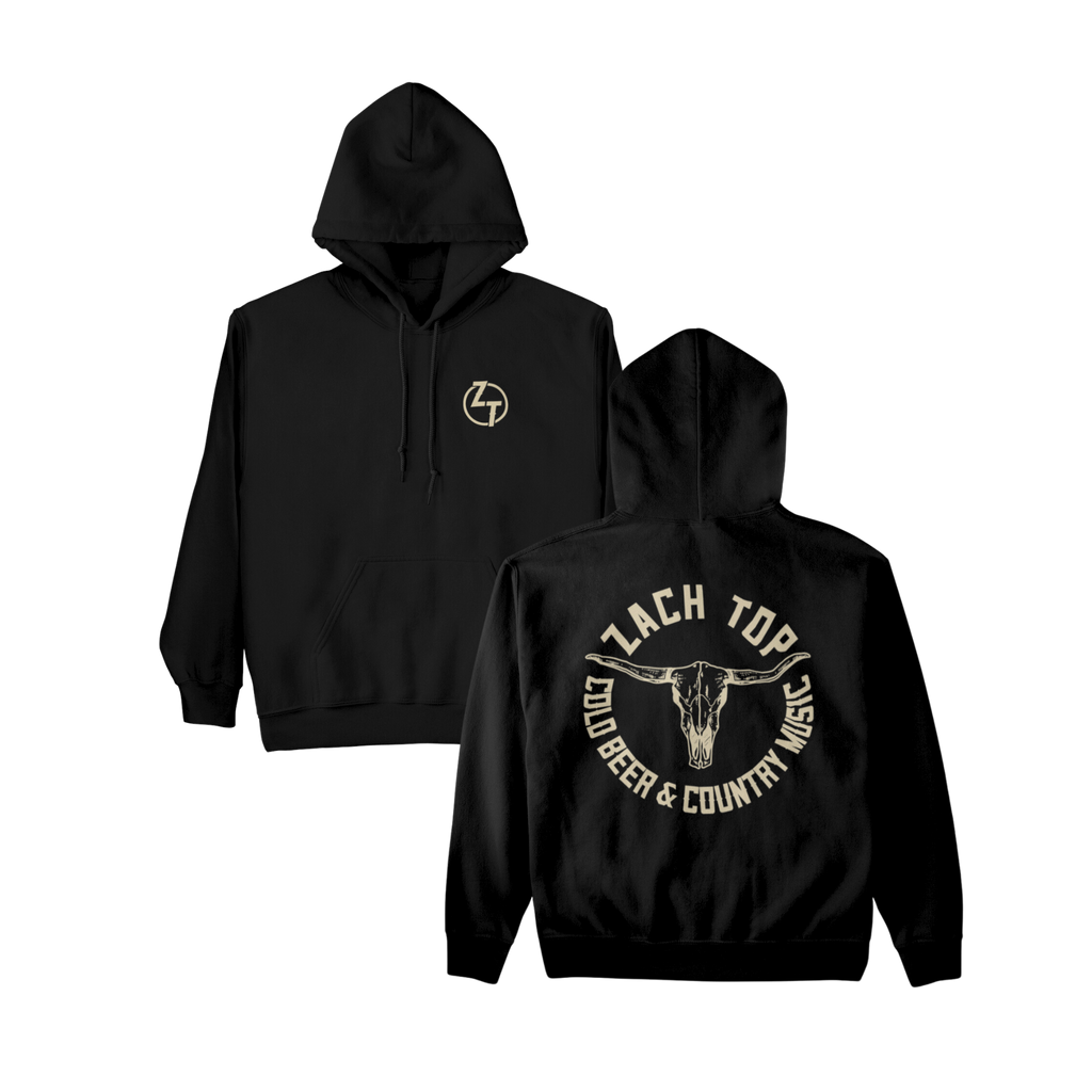 Black Skull Logo Hoodie