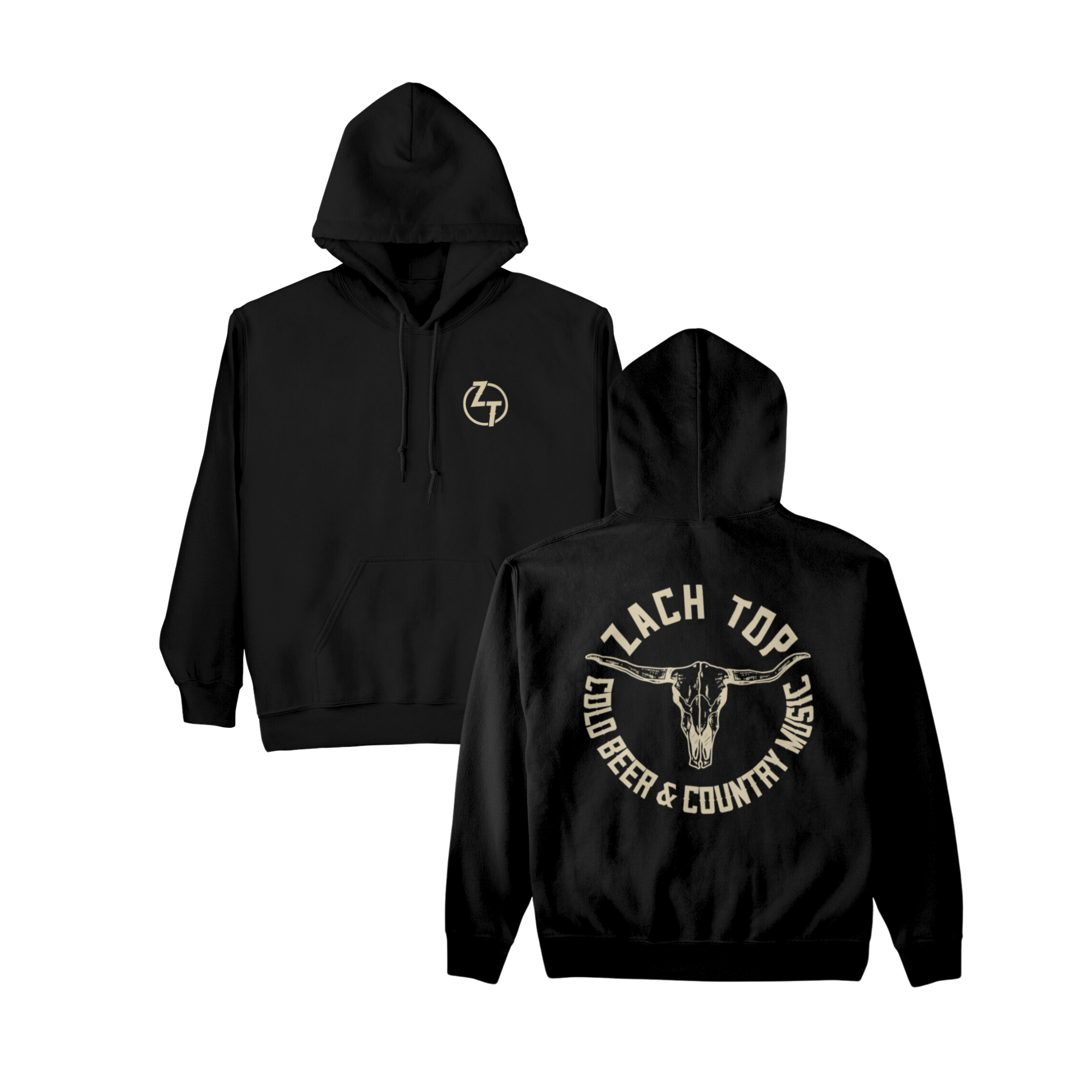 Black Skull Logo Hoodie