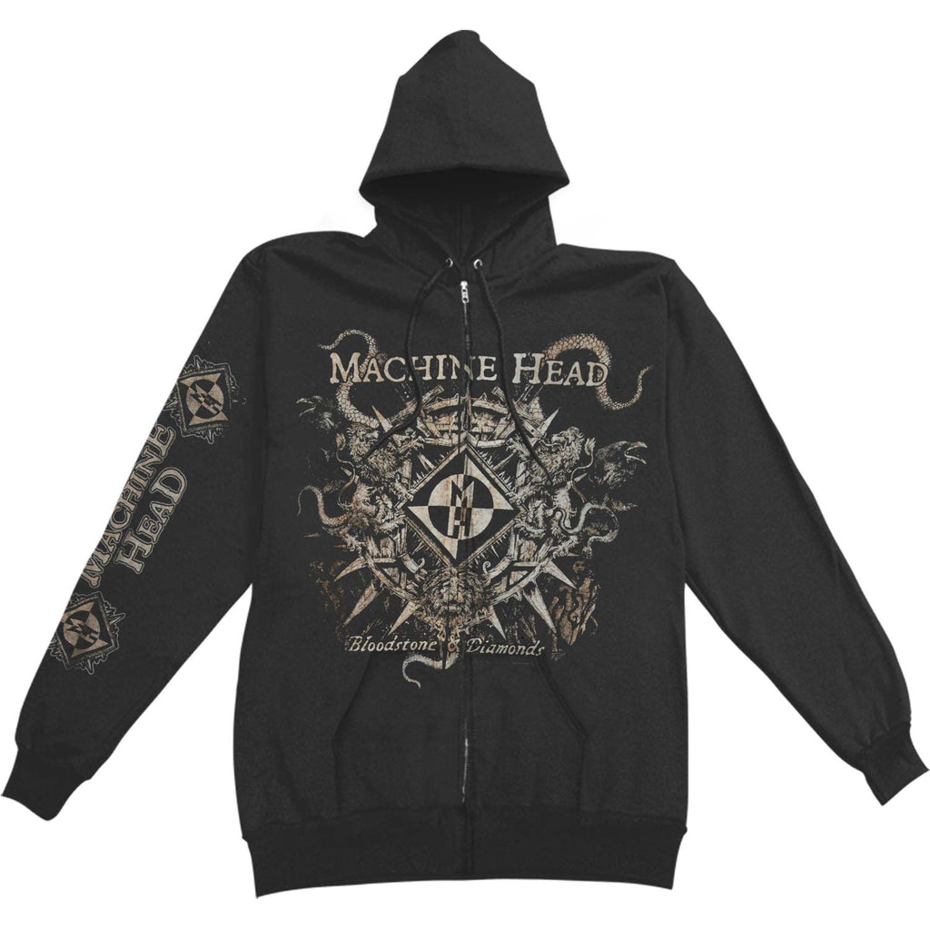Bloodstone Diamond Zippered Hooded Sweatshirt T-Shirts, Hoodie | CiraTrend.com (Image 1)