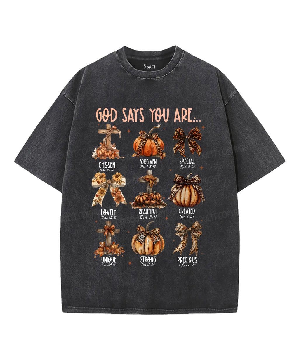 God Says You Are Unisex Washed Christian T-shirt Style002 Hoodie, Sweatshirt | CiraTrend.com (Image 3)